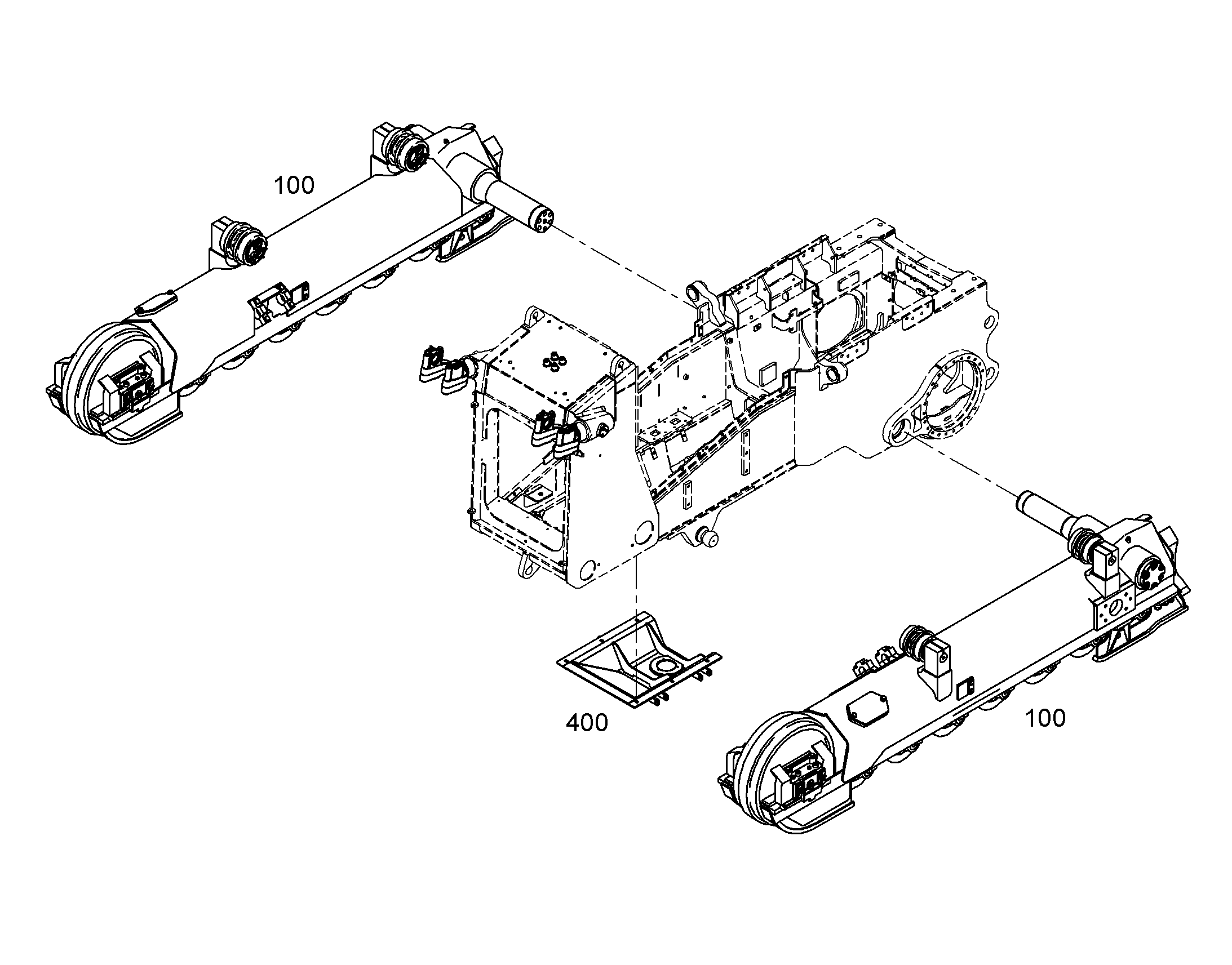 ТЕЛЕЖКИ ГУСЕНИЧНЫЕ В СБОРЕ 9405083 LIEBHERR