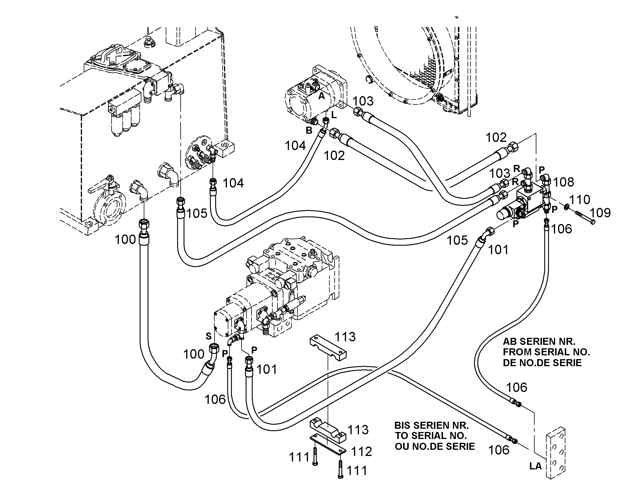 ШЛАНГ СИСТЕМЫ ИЗМЕРЕНИЯ DN2X600 10286139 LIEBHERR