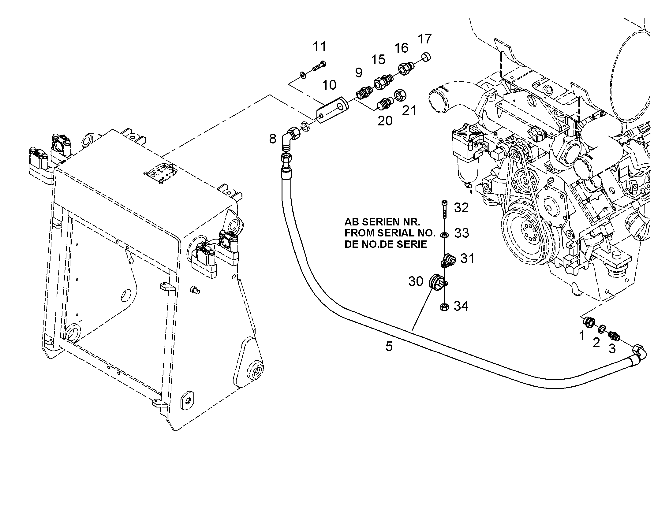 НИППЕЛЬ 3/4-14 10287028 LIEBHERR
