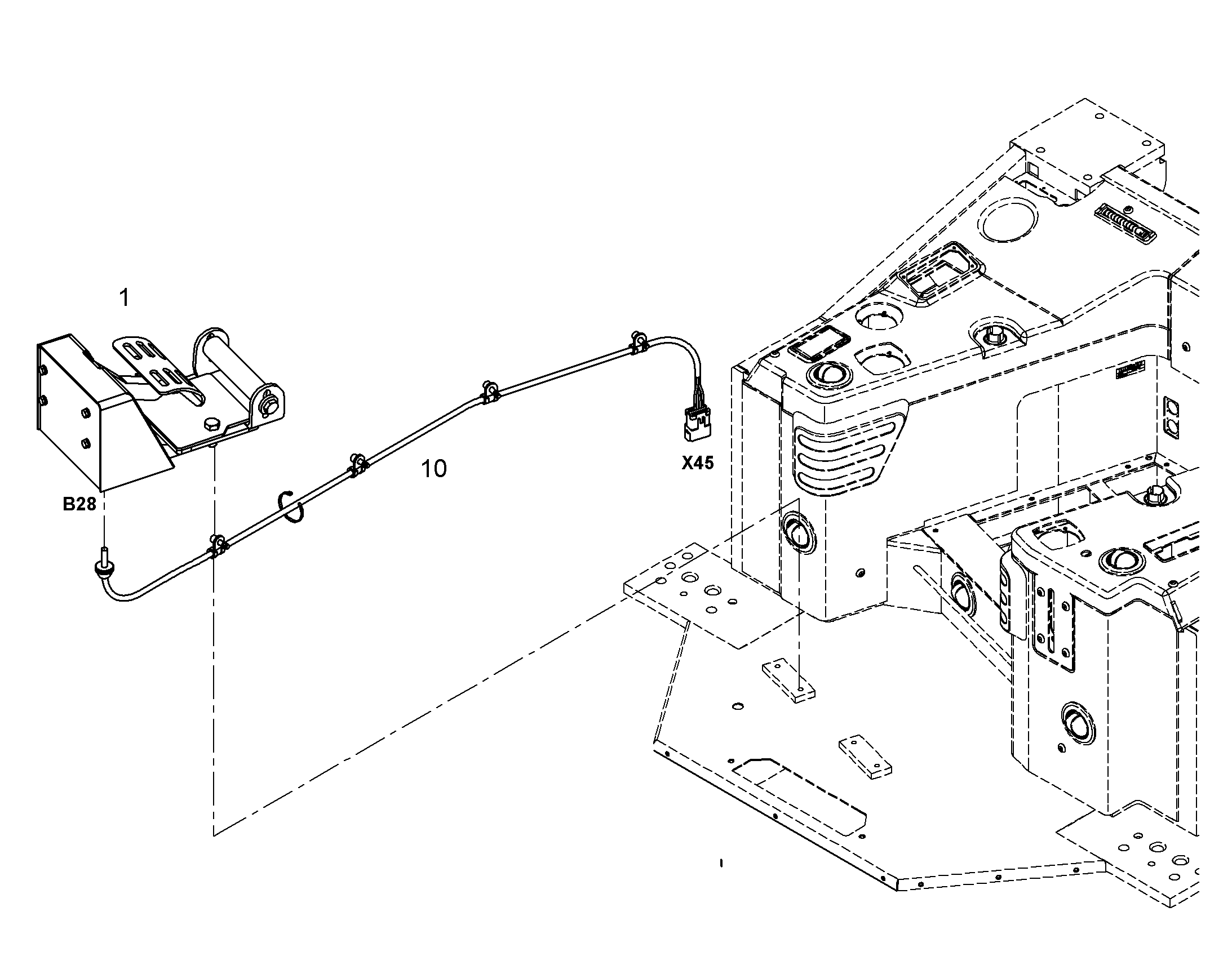 ПЕДАЛЬ ДЮЙМОВАЯ 9416540 LIEBHERR
