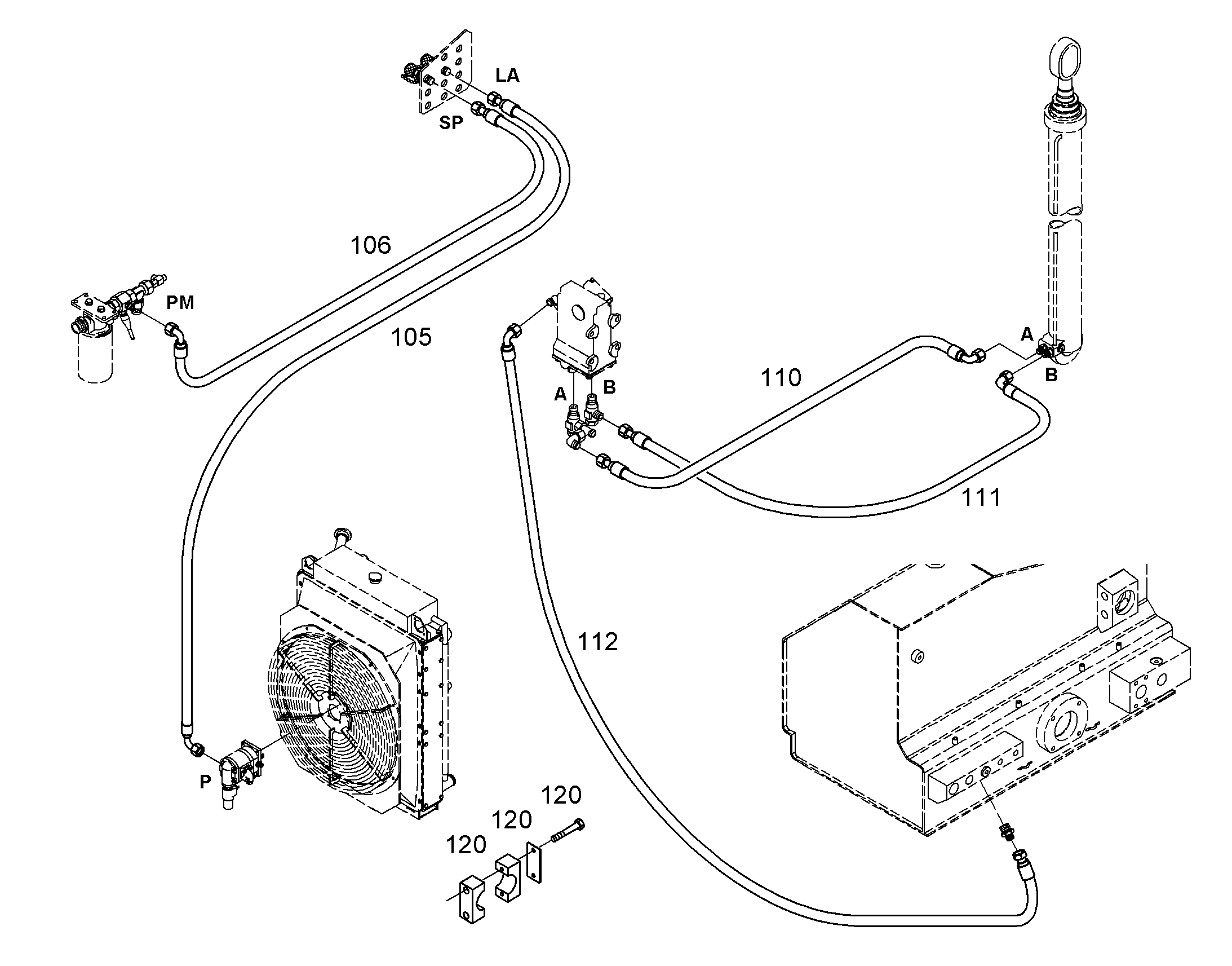 ШЛАНГ СИСТЕМЫ ИЗМЕРЕНИЯ DN2X4300 10285248 LIEBHERR
