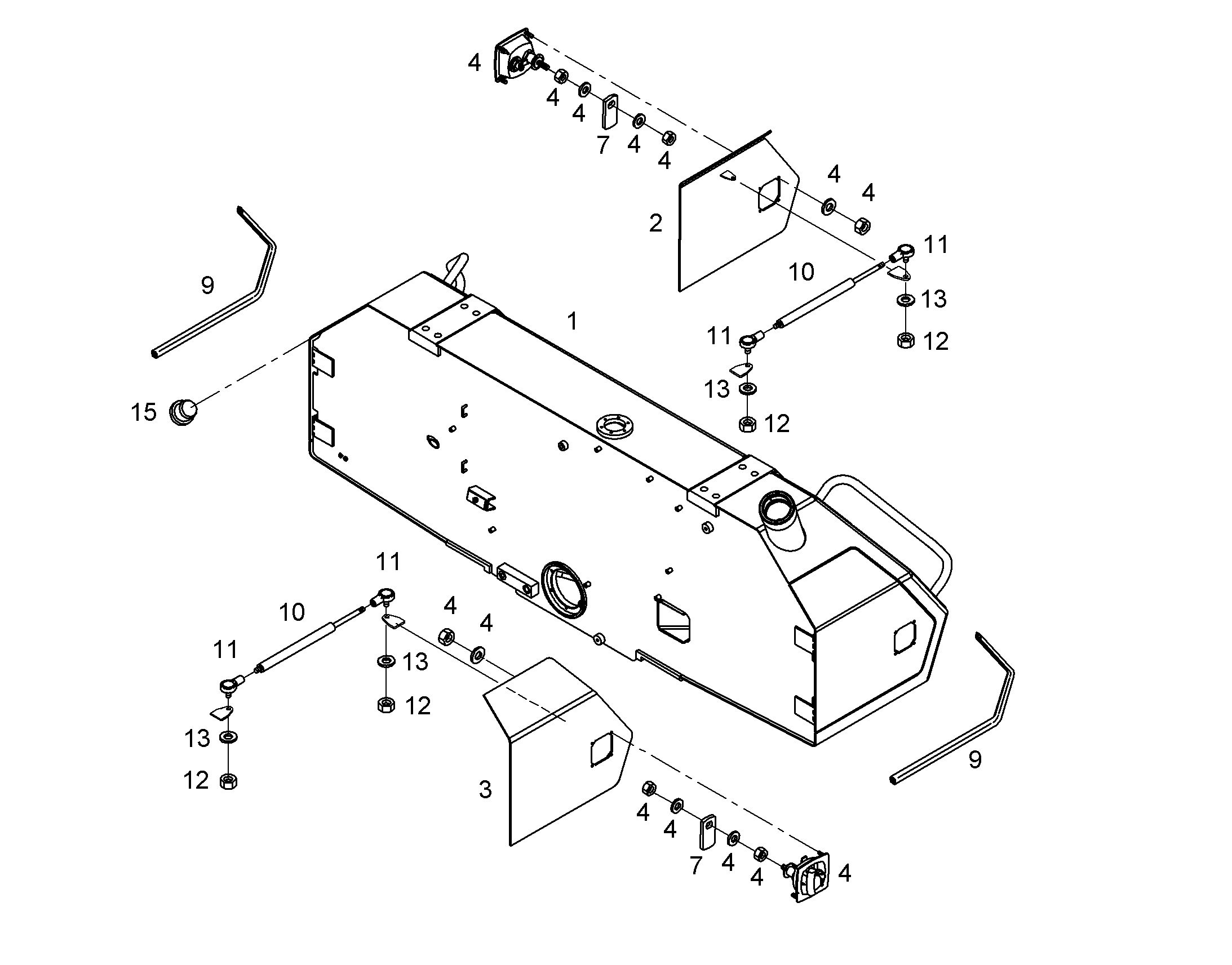 БАК ТОПЛИВНЫЙ 9408104 LIEBHERR