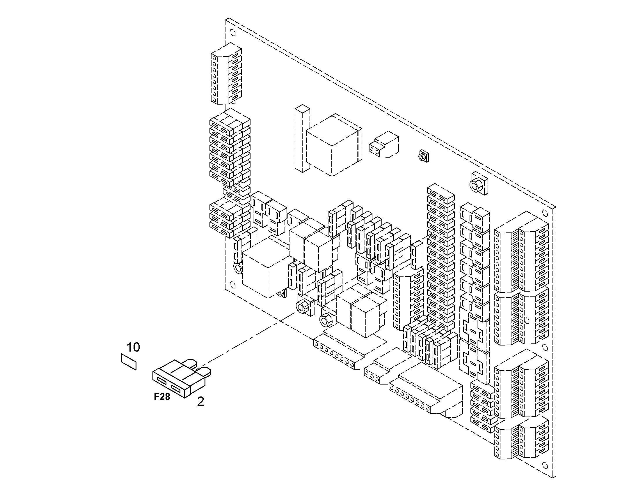 НАКЛЕЙКА F28.A 3A 52mmX16mm 9403040 LIEBHERR