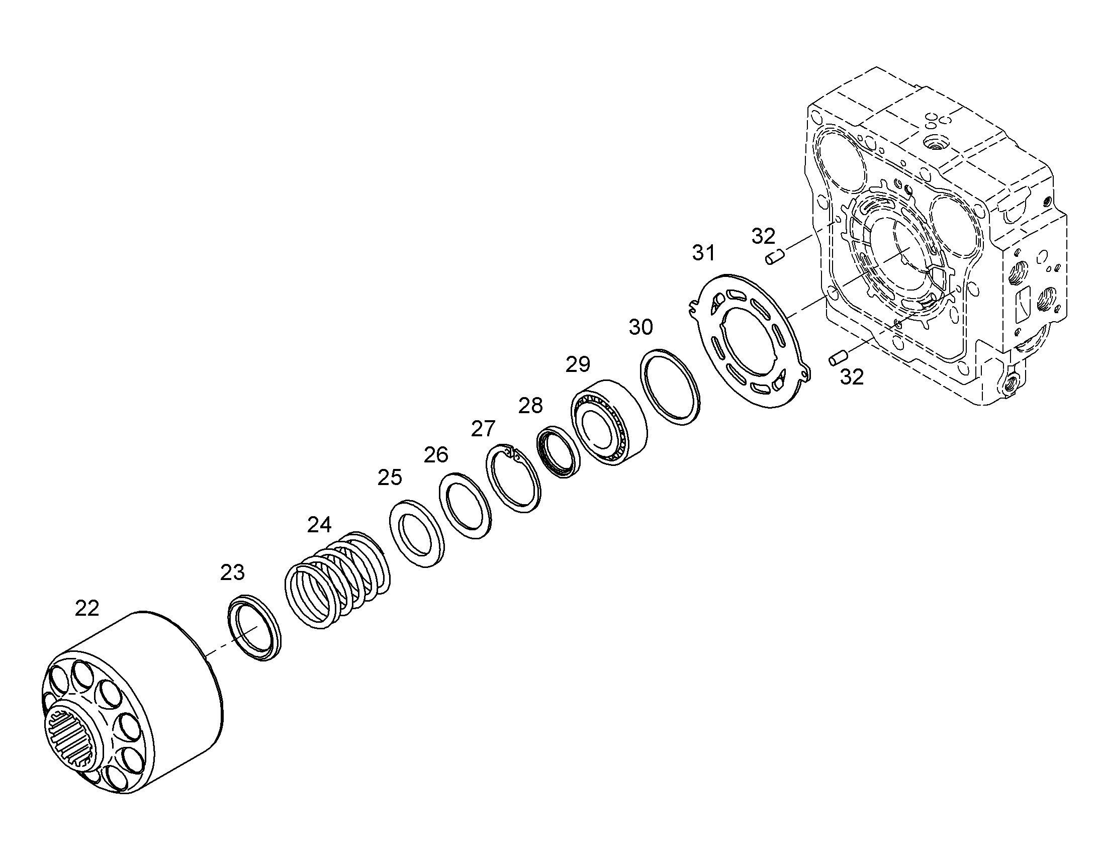 Прижимная пружина 10289249 LIEBHERR