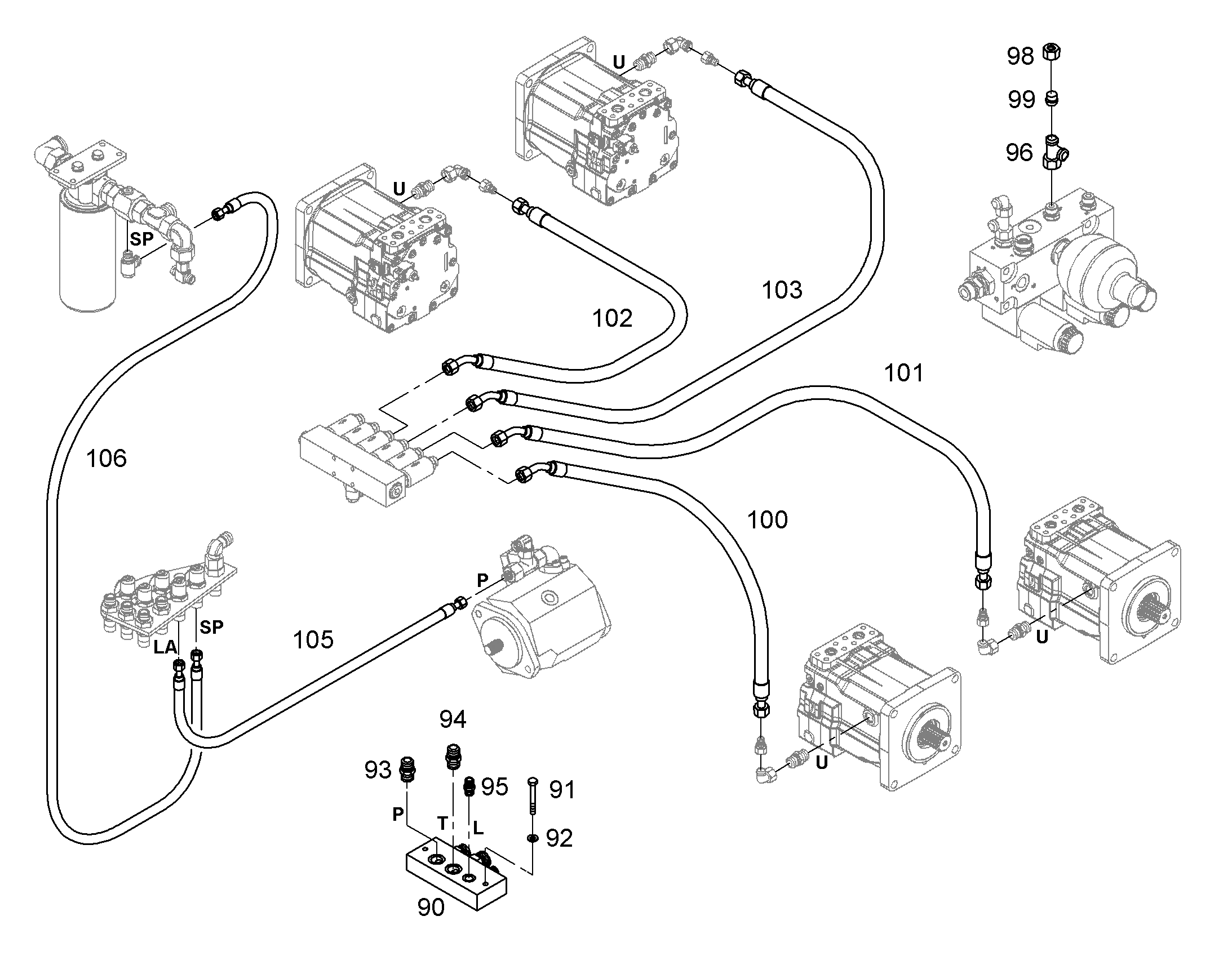 ШЛАНГ 16X1850 10101386 LIEBHERR