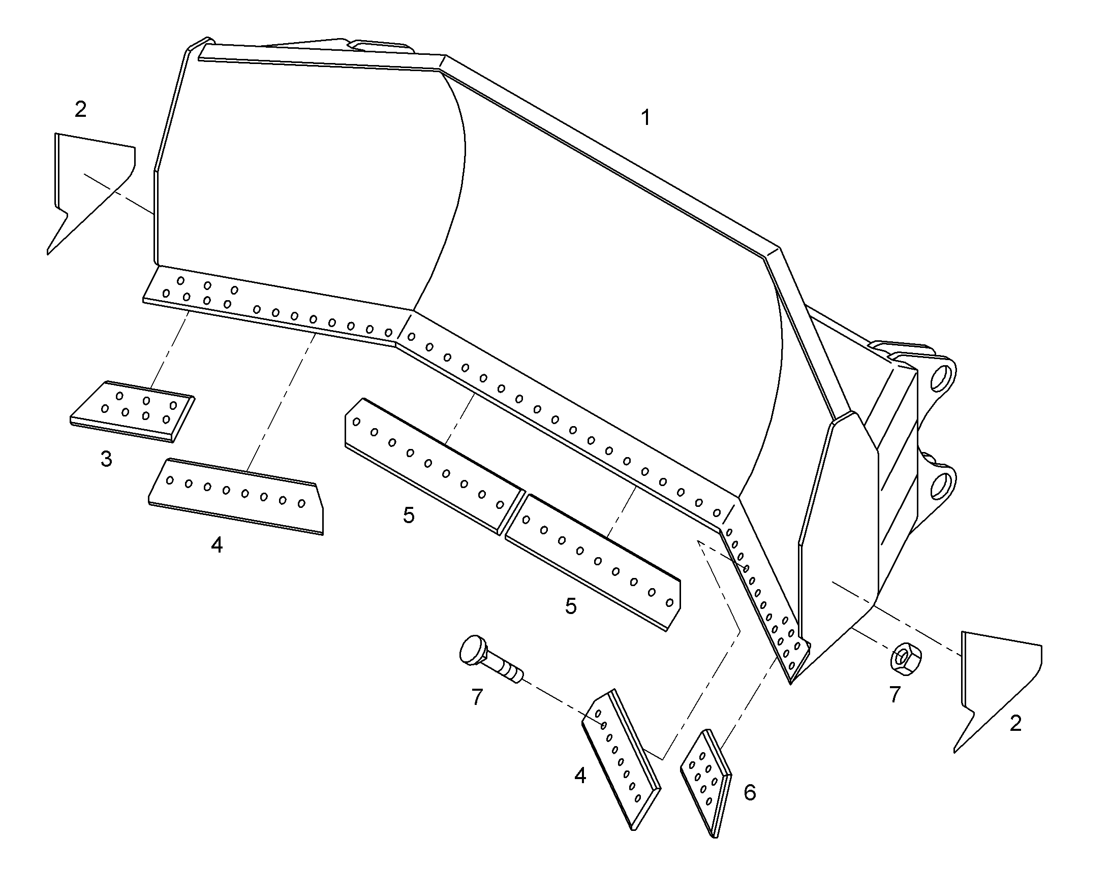 НОЖ 10298607 LIEBHERR