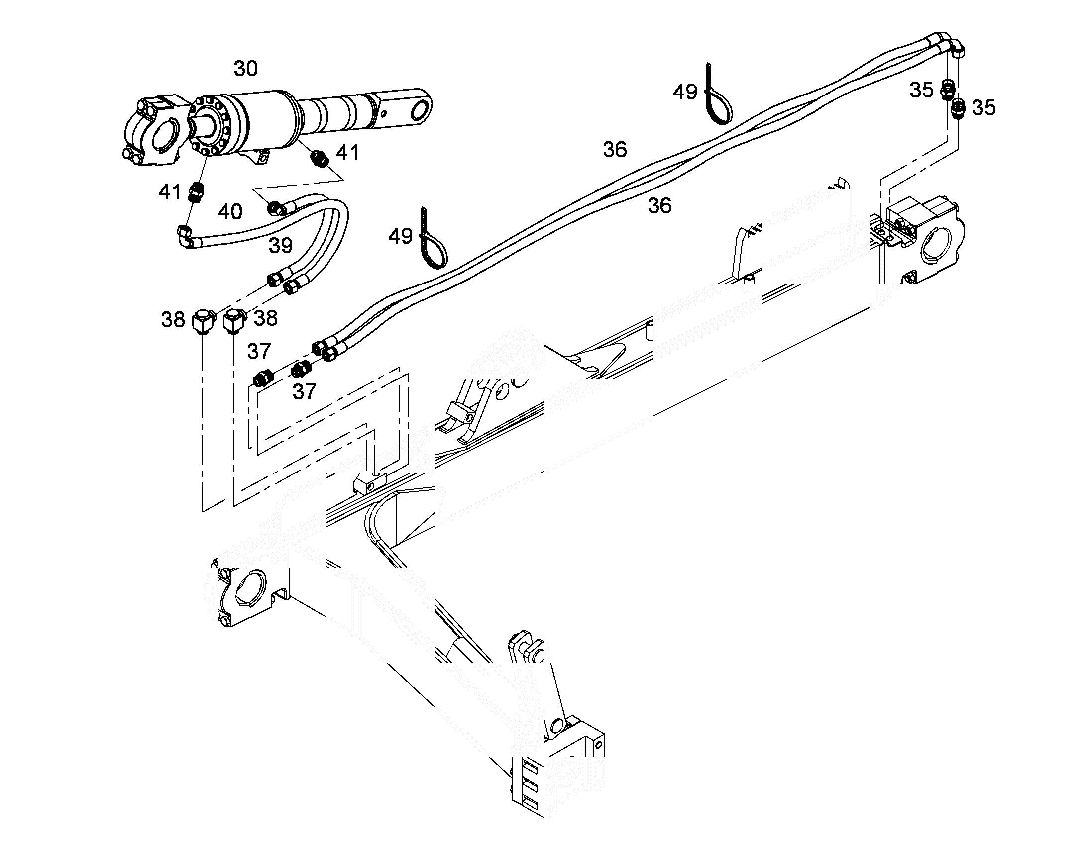 ШЛАНГ 16X650 10228226 LIEBHERR