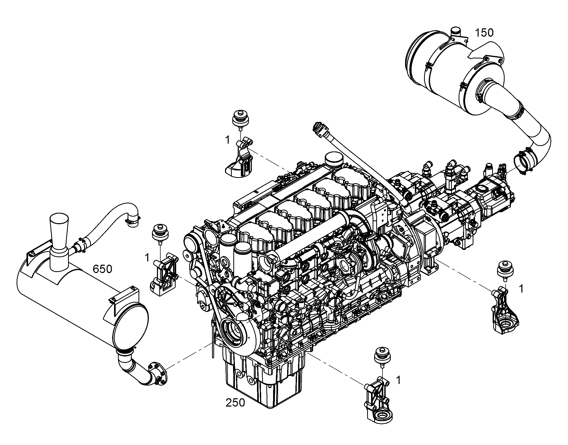 ВЫХЛОПНАЯ СИСТЕМА 9416468 LIEBHERR