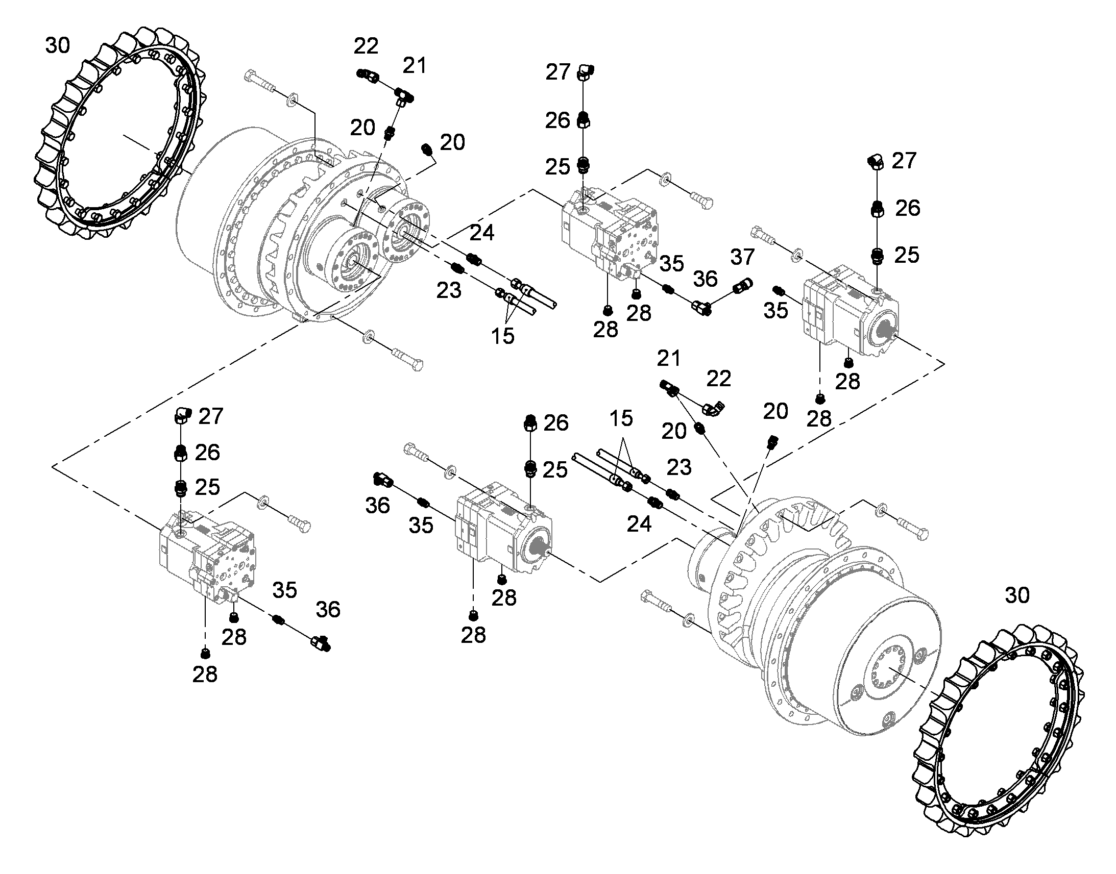 УПЛОТНЕНИЕ ТОРЦОВОЕ СДВОЕНН. 10304129 LIEBHERR