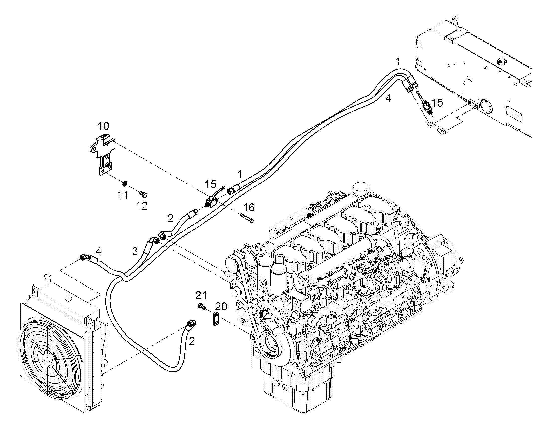 ШЛАНГ ТОПЛИВНЫЙ 12X3400 10289284 LIEBHERR