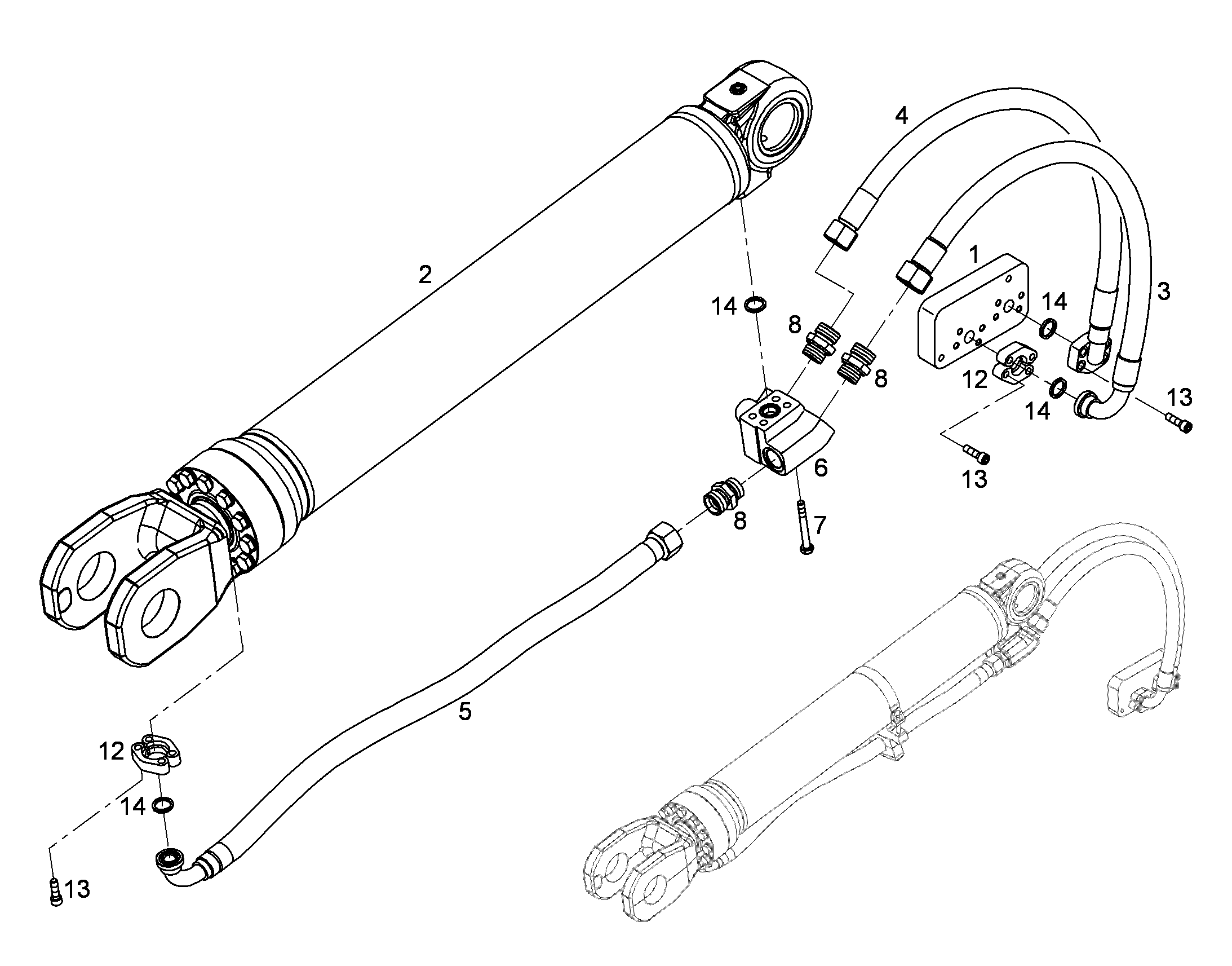 ШЛАНГ 20X1050 10113377 LIEBHERR