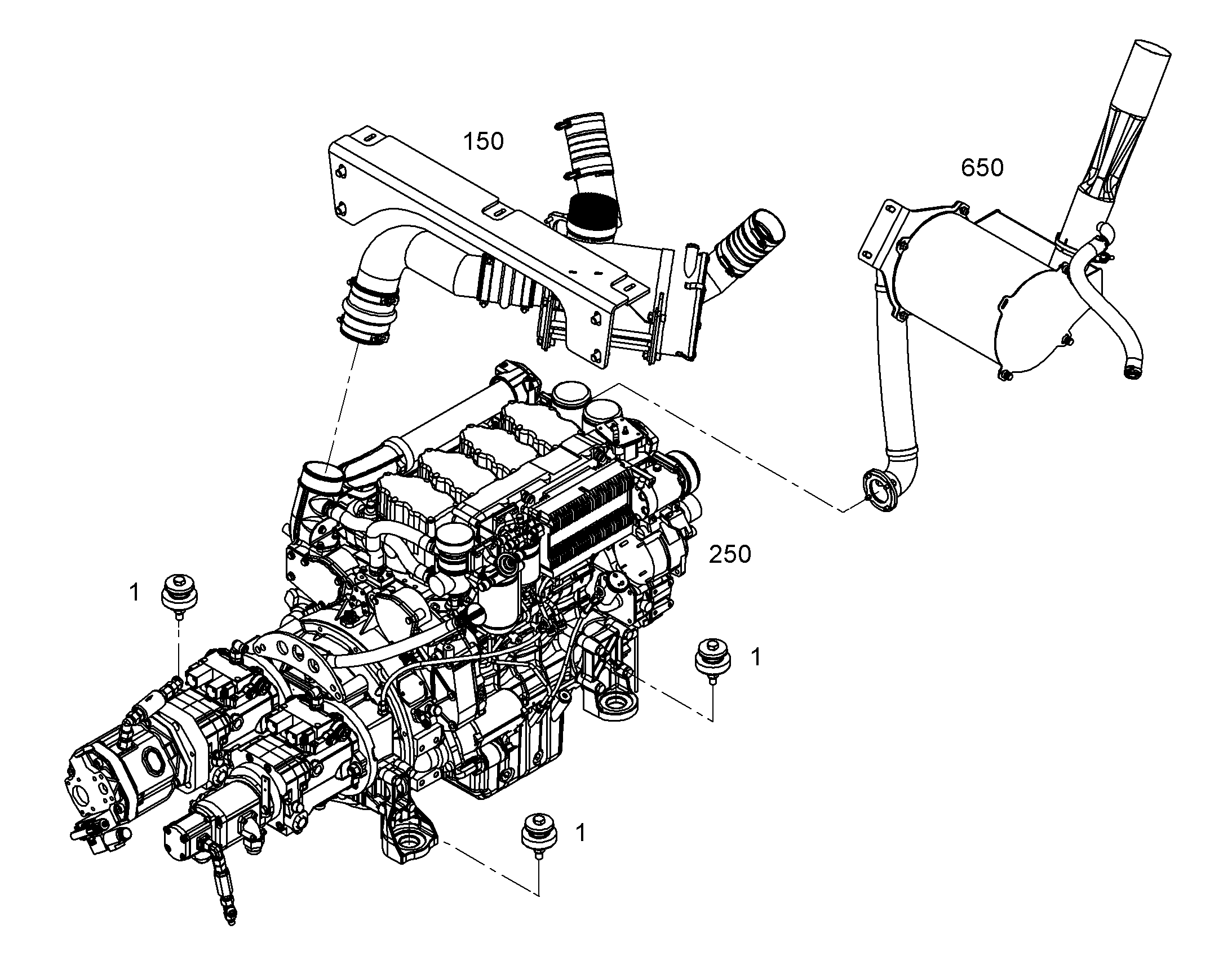 ВЫХЛОПНАЯ СИСТЕМА 9408067 LIEBHERR