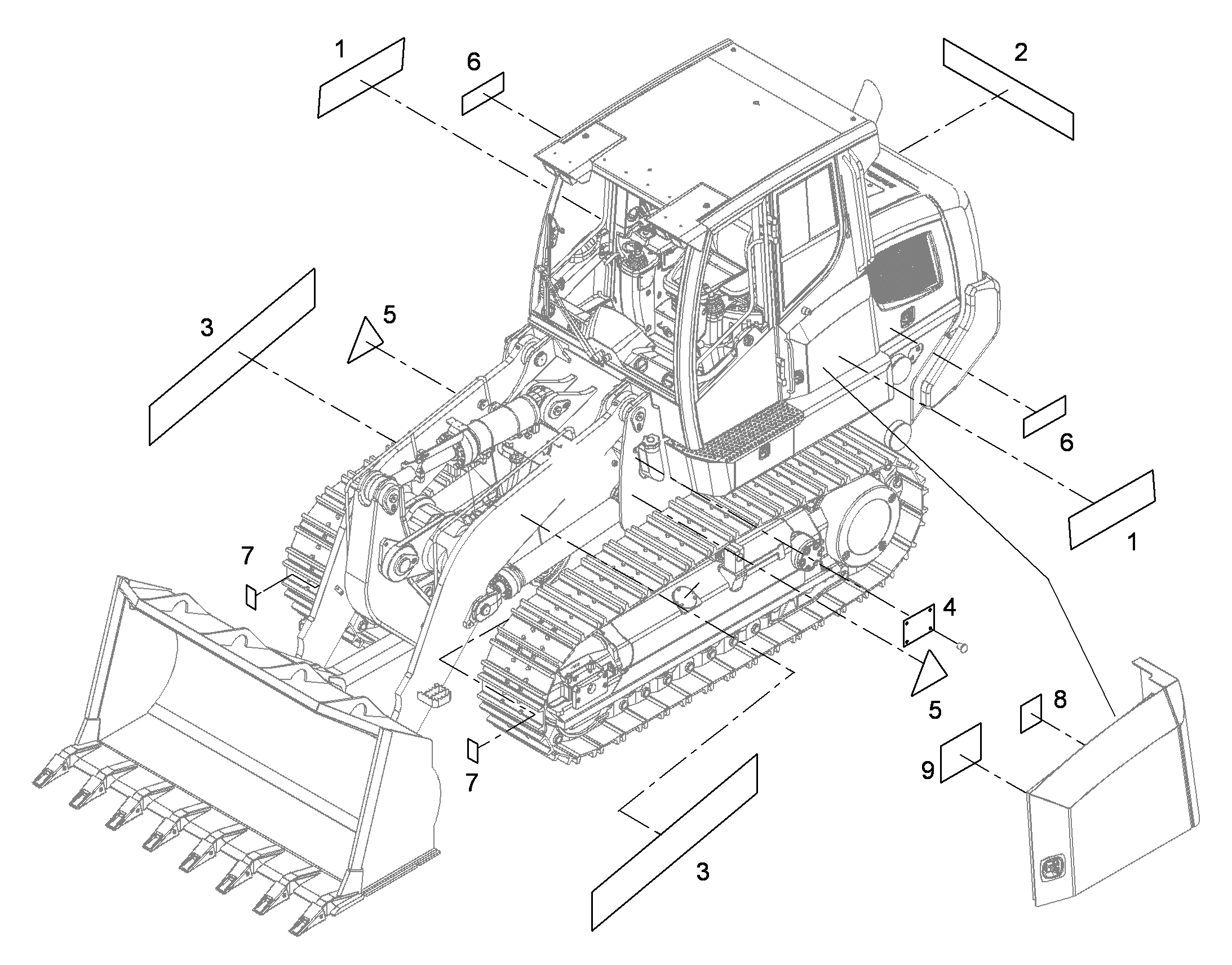 СХЕМА СМАЗКИ BILD 634 214mmX164mm 9415256 LIEBHERR