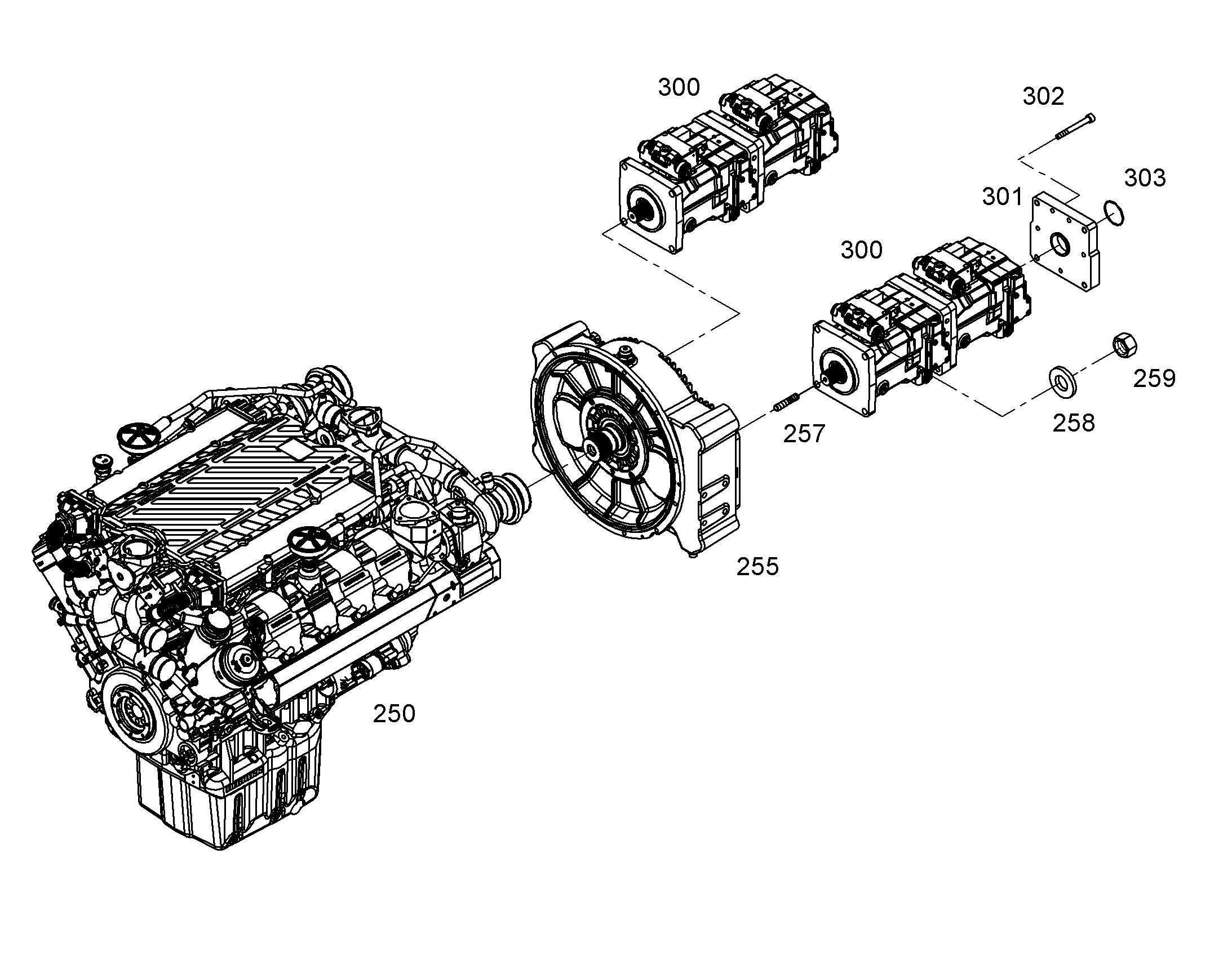 СИСТЕМА ПРИВОДА AG 9508 G 048 10119947 LIEBHERR