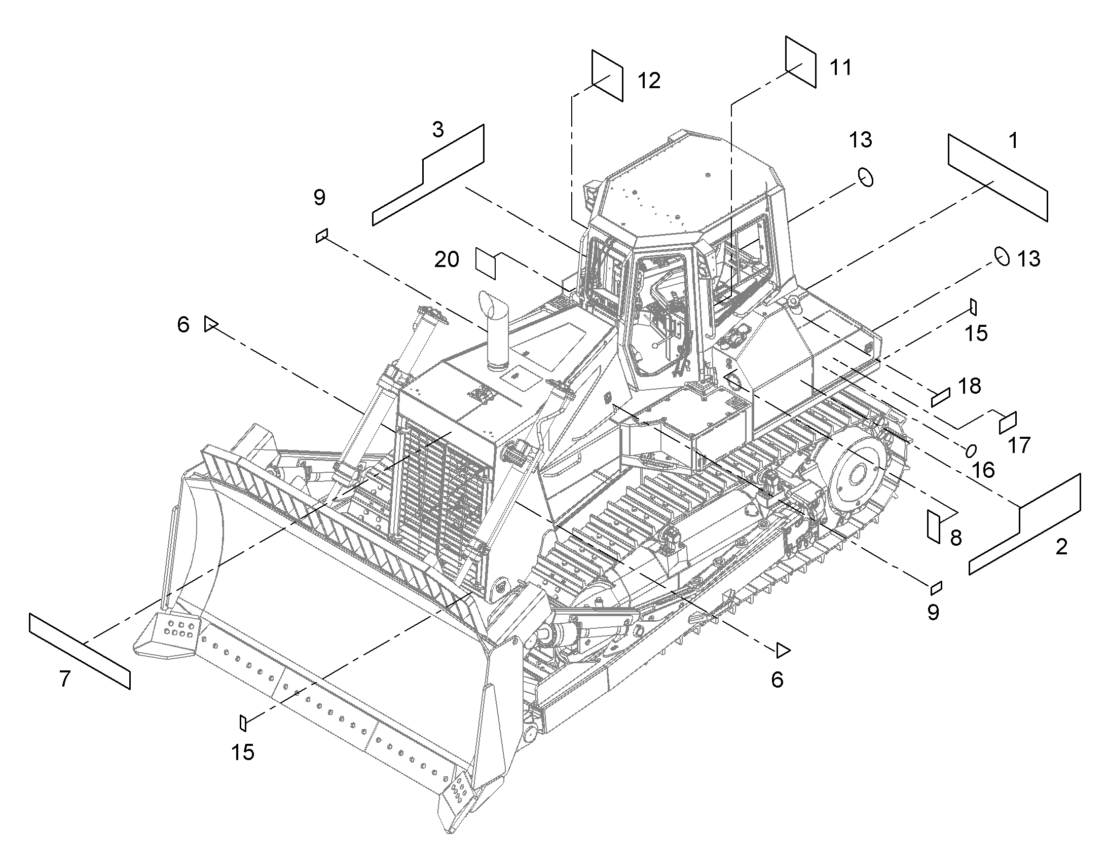 НАКЛЕЙКА 764 1591mmX160mm 9412776 LIEBHERR