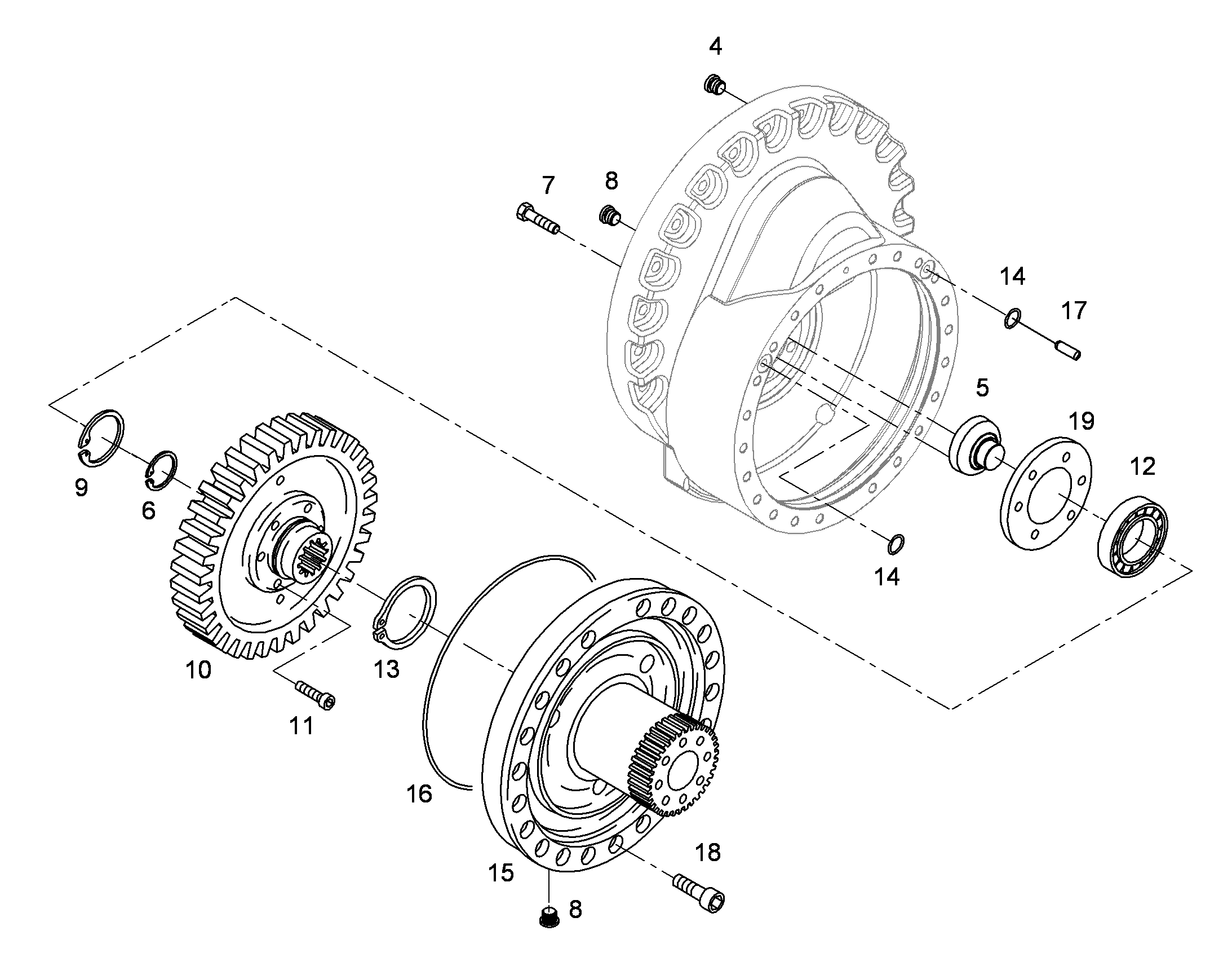 КОЛЕСО ЦИЛИНДР. ЗУБЧАТОЕ M=4 Z=94 968445501 LIEBHERR