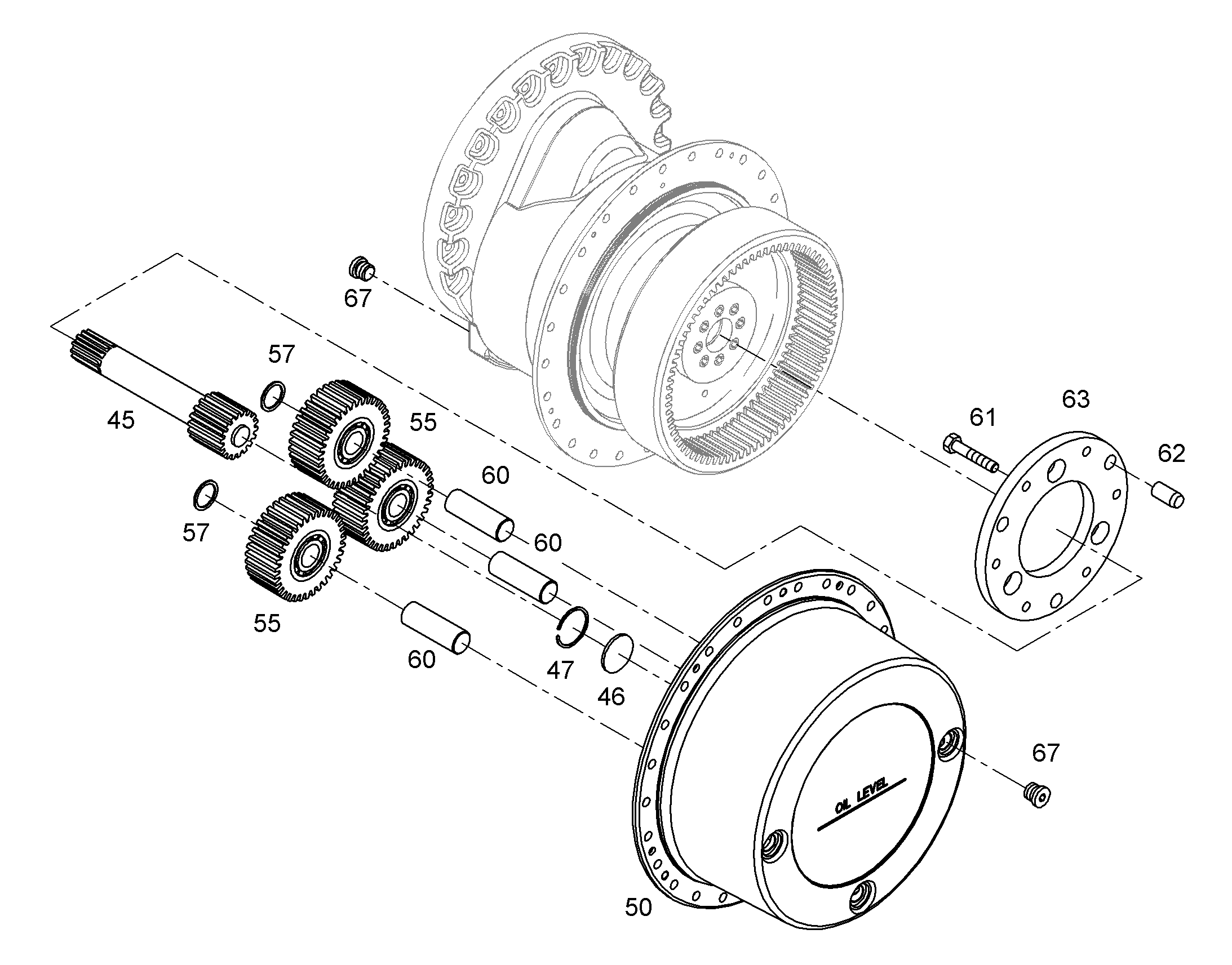 КОЛЕСО ЦЕНТРАЛЬНОЕ M=4,5 Z=17 933360301 LIEBHERR