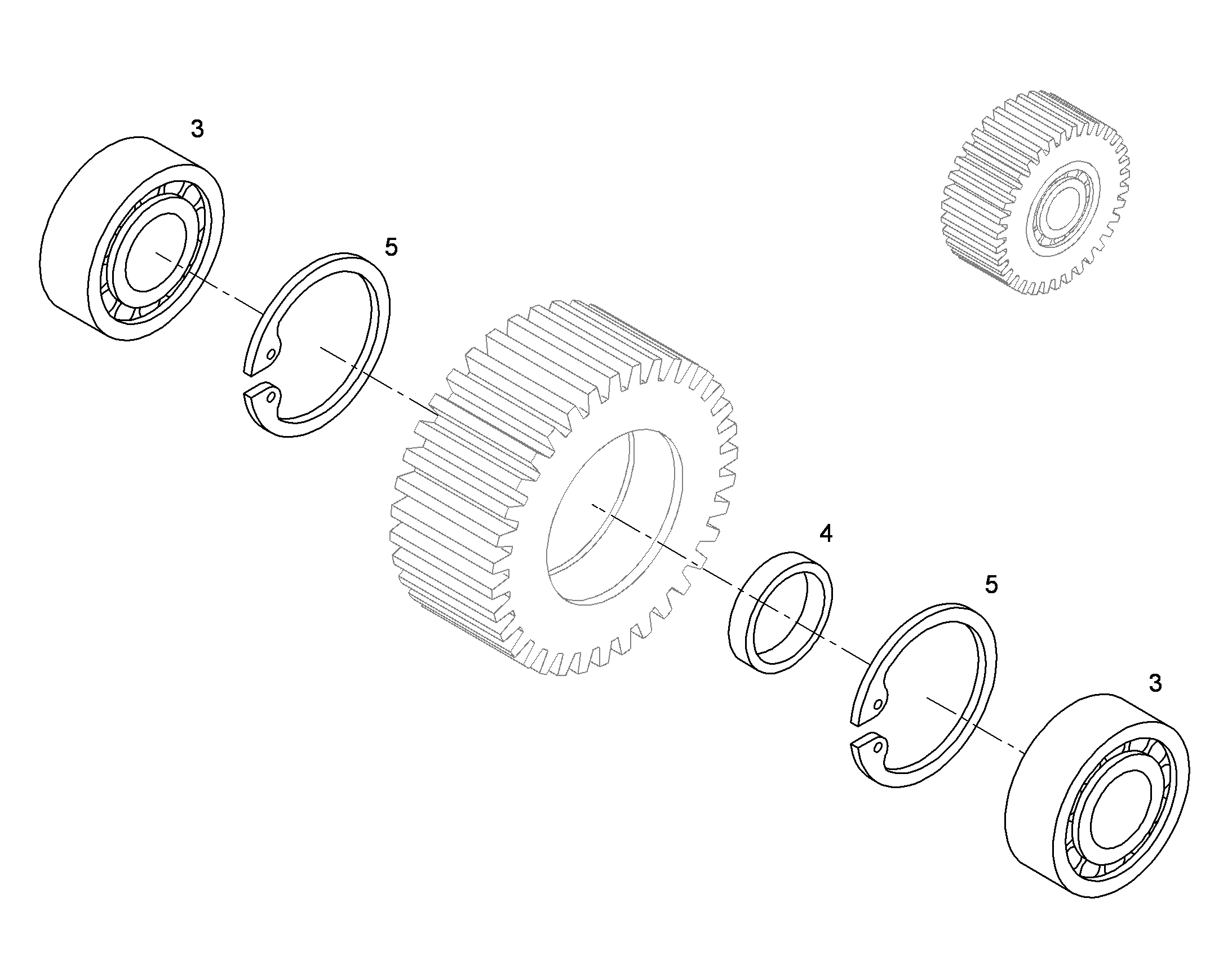 СТОПОРНОЕ КОЛЬЦО DIN 472 150 428104501 LIEBHERR