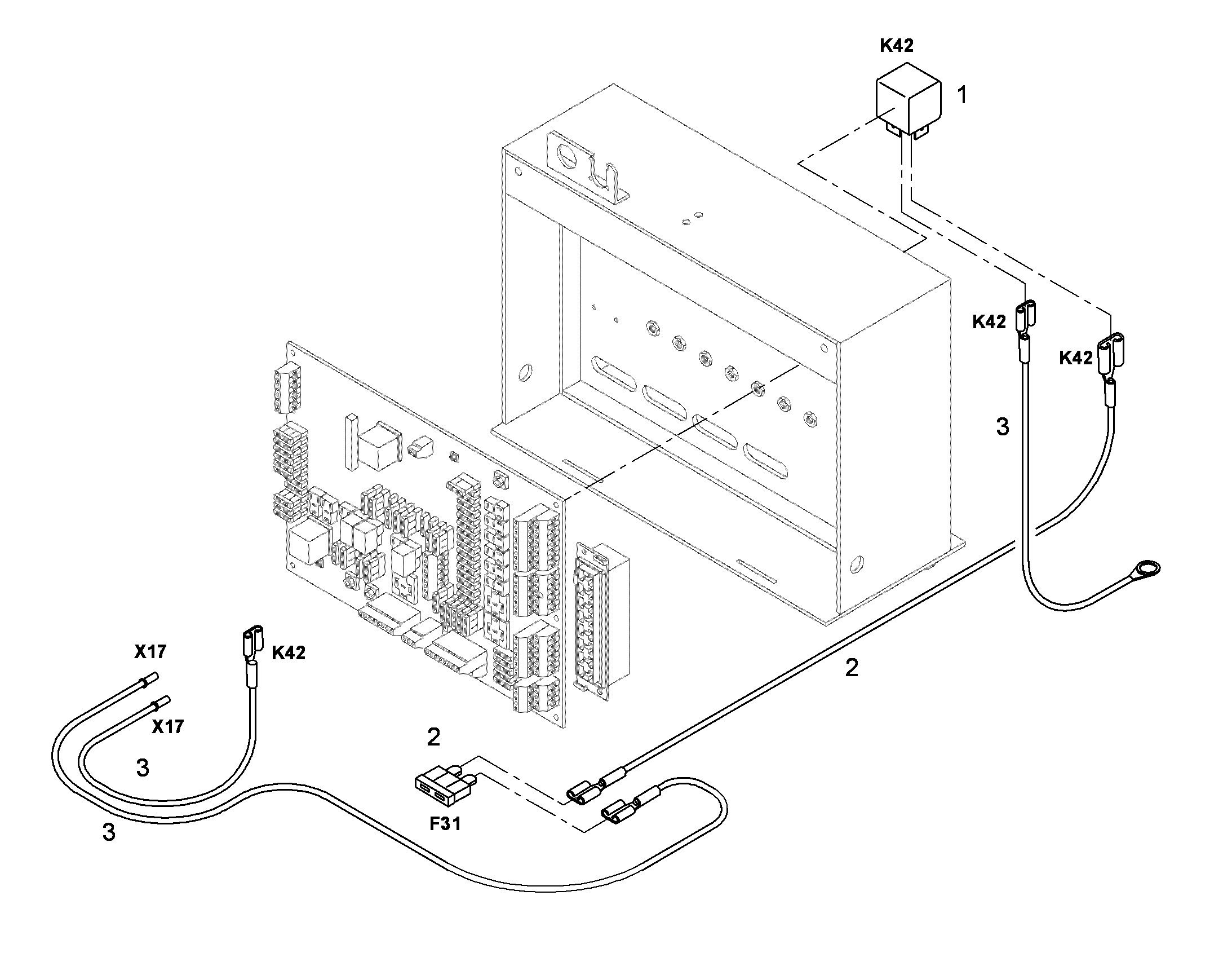 КОМПЛЕКТ КАБЕЛЕЙ W-KVFZ 10303734 LIEBHERR