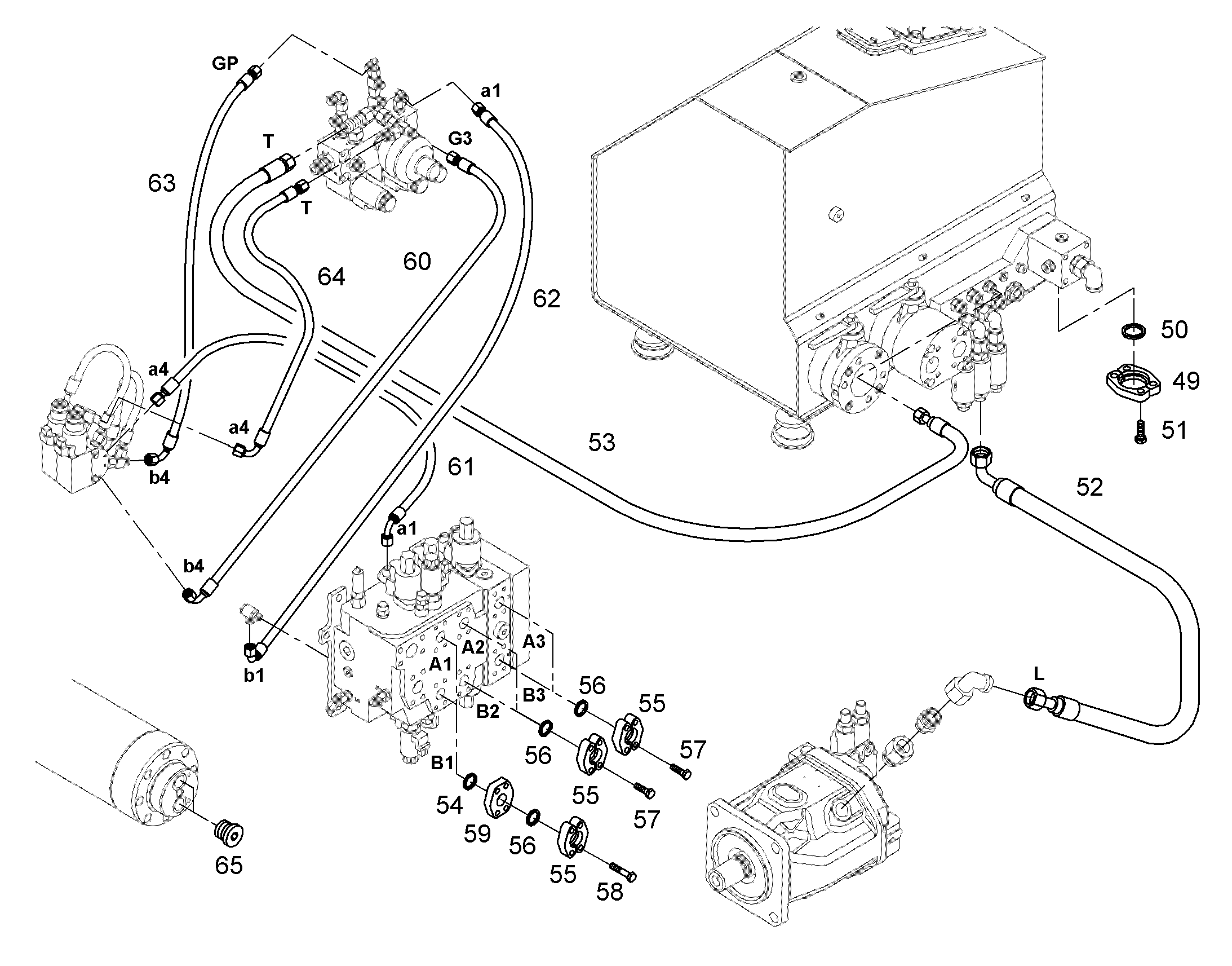 ФЛАНЕЦ РАСПОРНЫЙ SAE 3/4 CODE 62 10304430 LIEBHERR