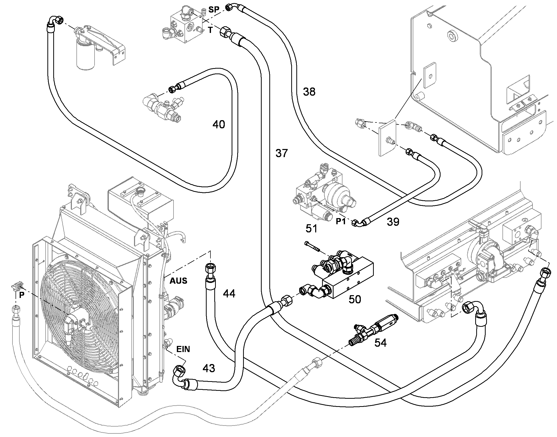 ШЛАНГ 25X1780 7404738 LIEBHERR