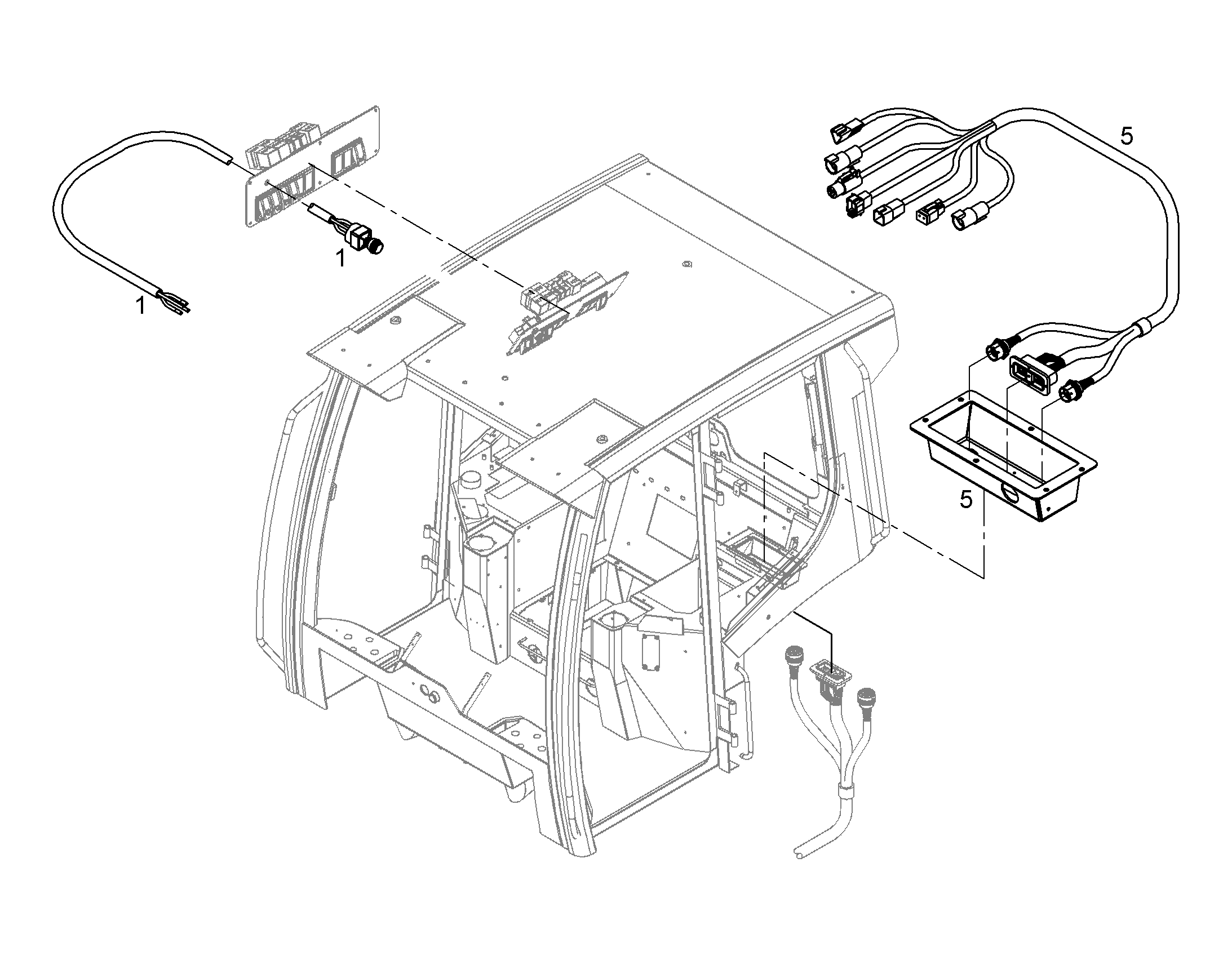 ЖГУТ КАБЕЛЕЙ КАБИНЫ W-KAB 9417802 LIEBHERR