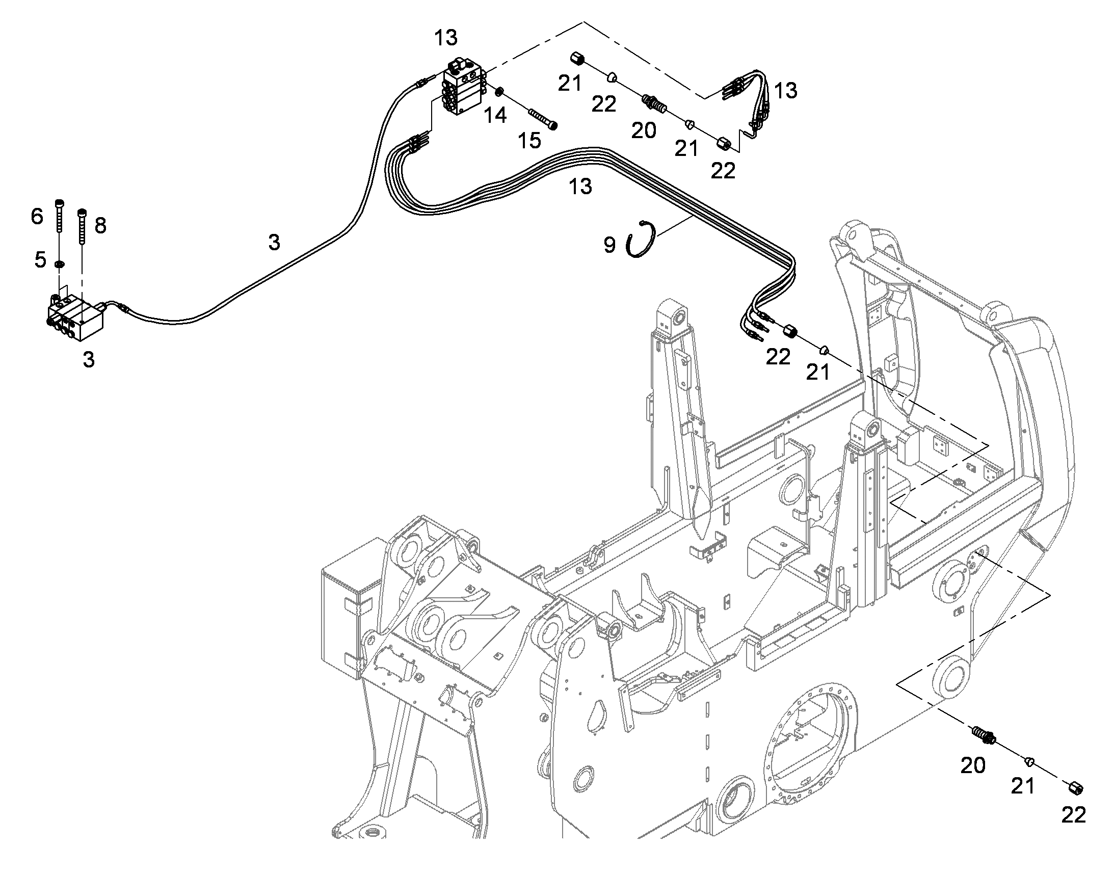 РАСПРЕДЕЛИТЕЛЬ 3/6 10410722 LIEBHERR