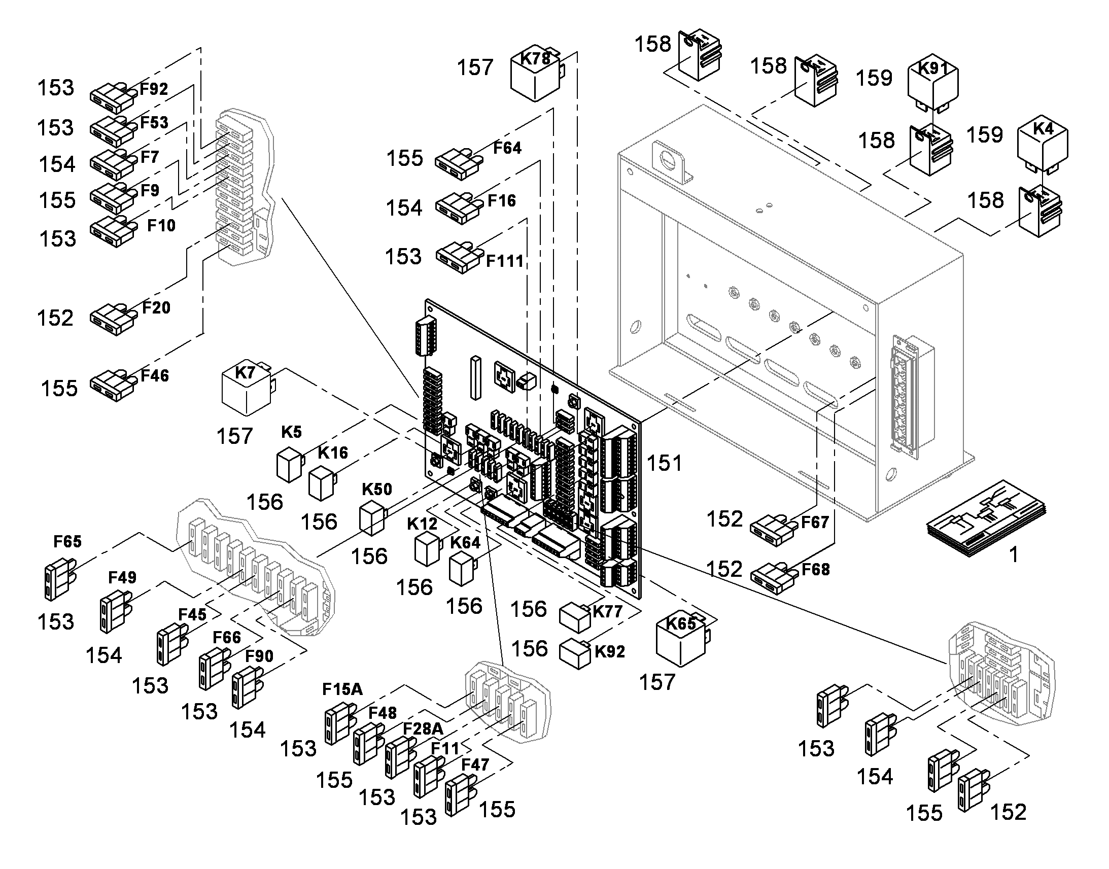 СХЕМА КОММУТАЦИОННАЯ STLPL 9418941 LIEBHERR