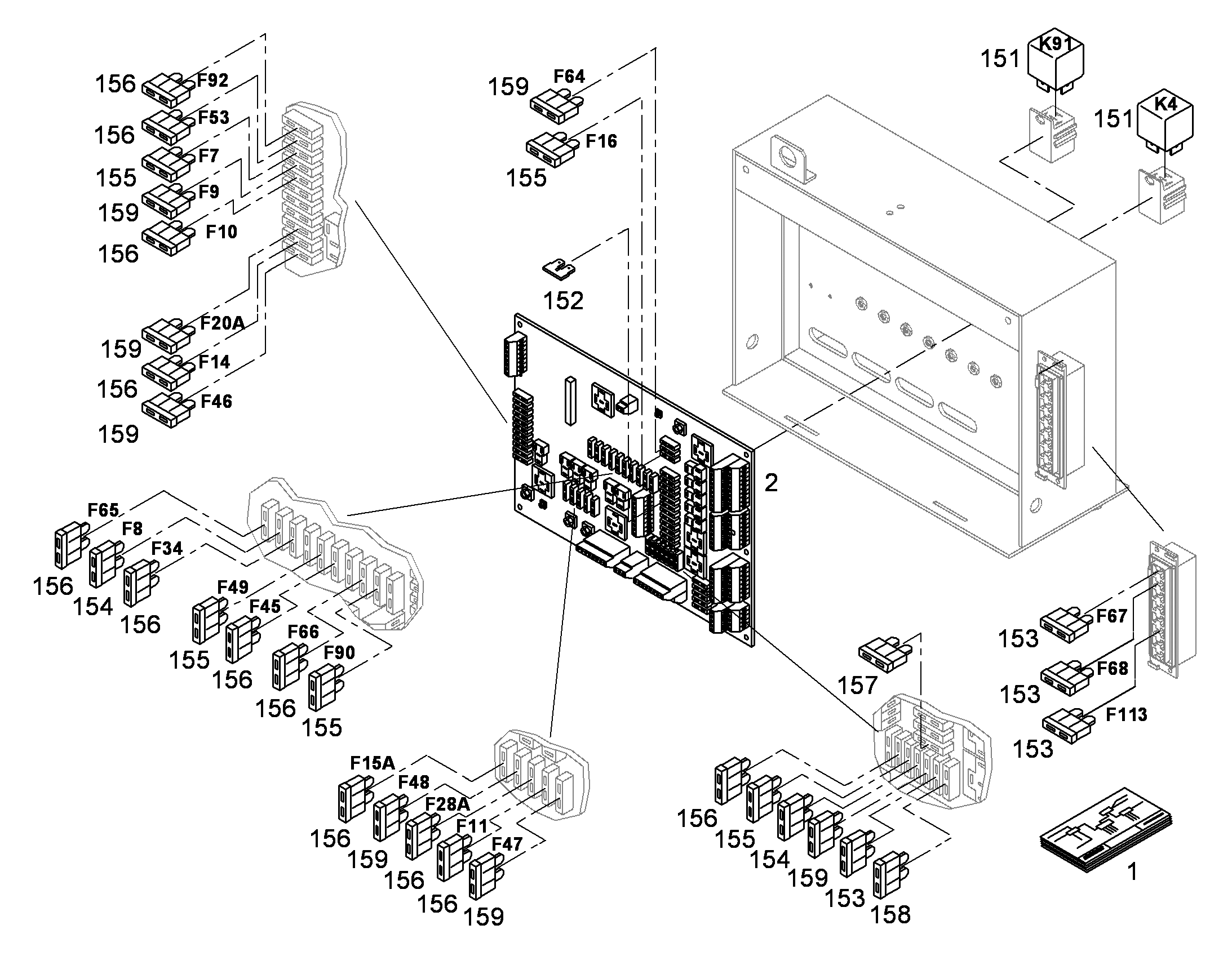 СХЕМА КОММУТАЦИОННАЯ E-STLPL 10304646 LIEBHERR