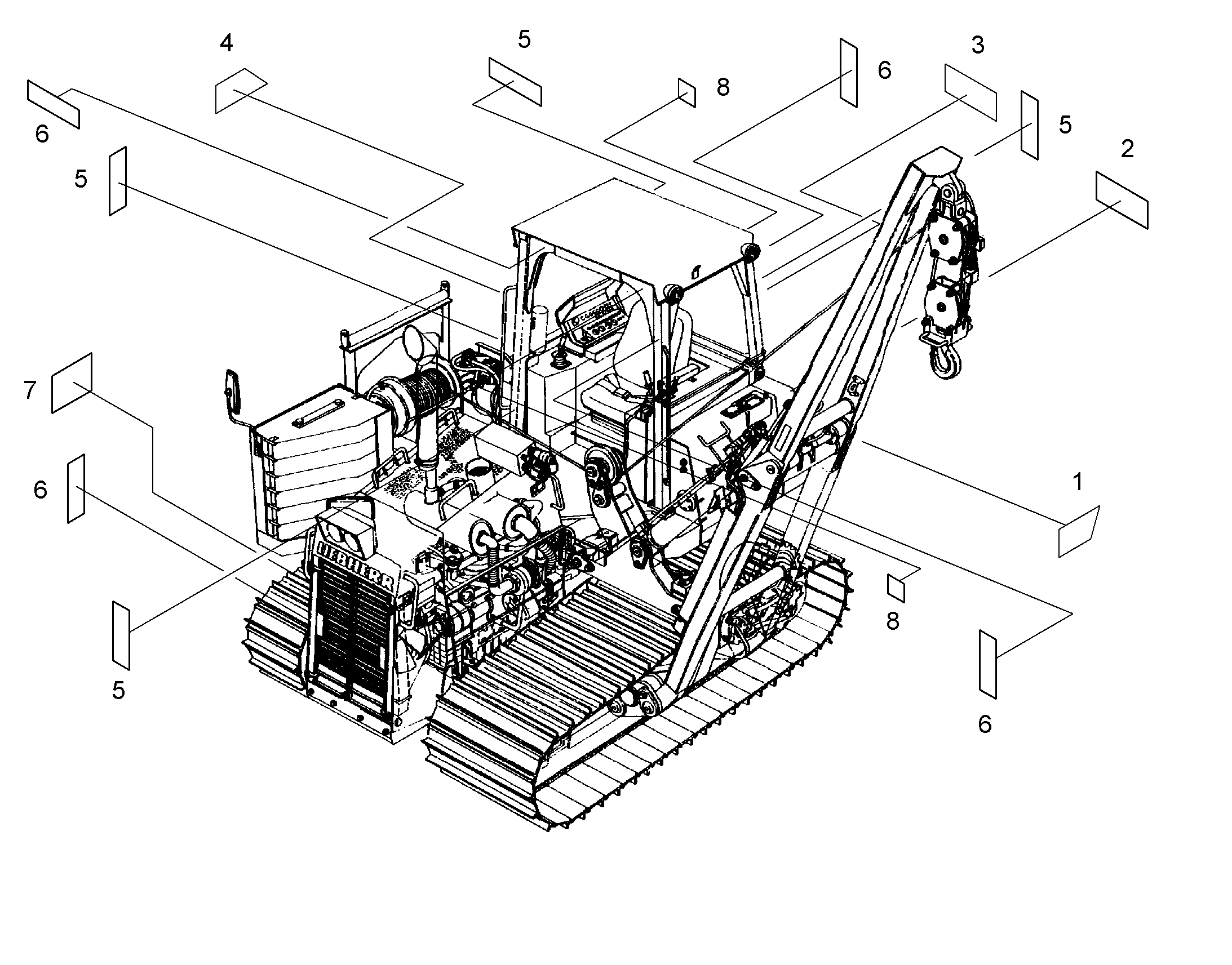 НАКЛЕЙКА ПРЕДУПРЕЖДАЮЩАЯ 10305704 LIEBHERR