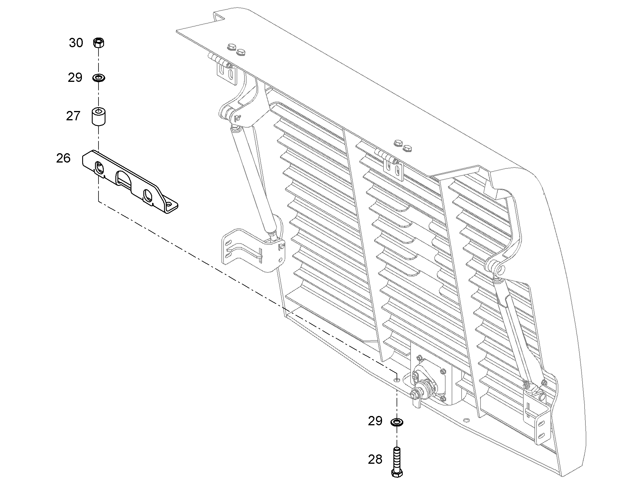 БОЛТ С ШЕСТИГРАННОЙ ГОЛОВКОЙ ISO 4017 M14X65 8.8 FLZN 12243887 LIEBHERR