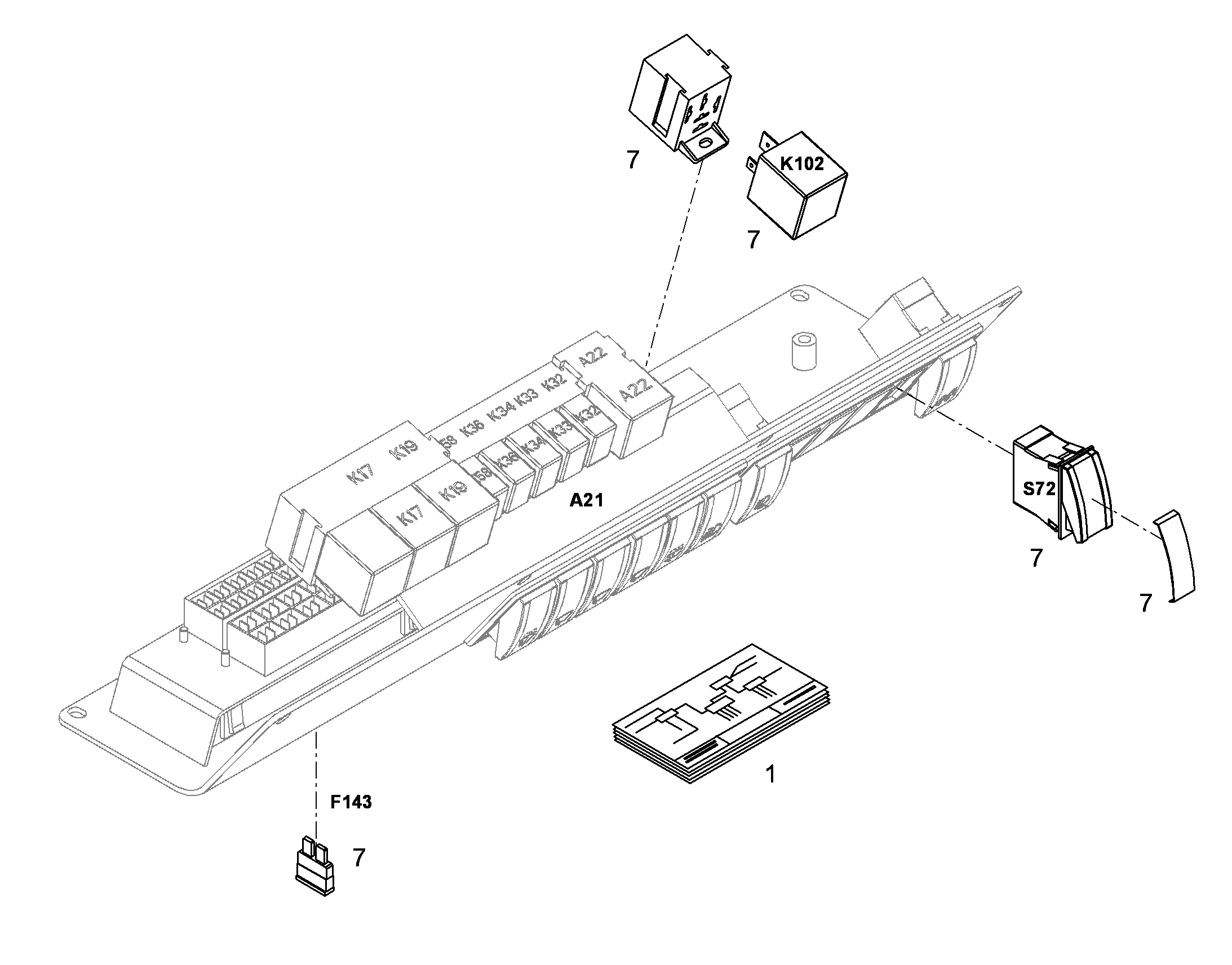 СХЕМА КОММУТАЦИОННАЯ E-STLPL 10306452 LIEBHERR