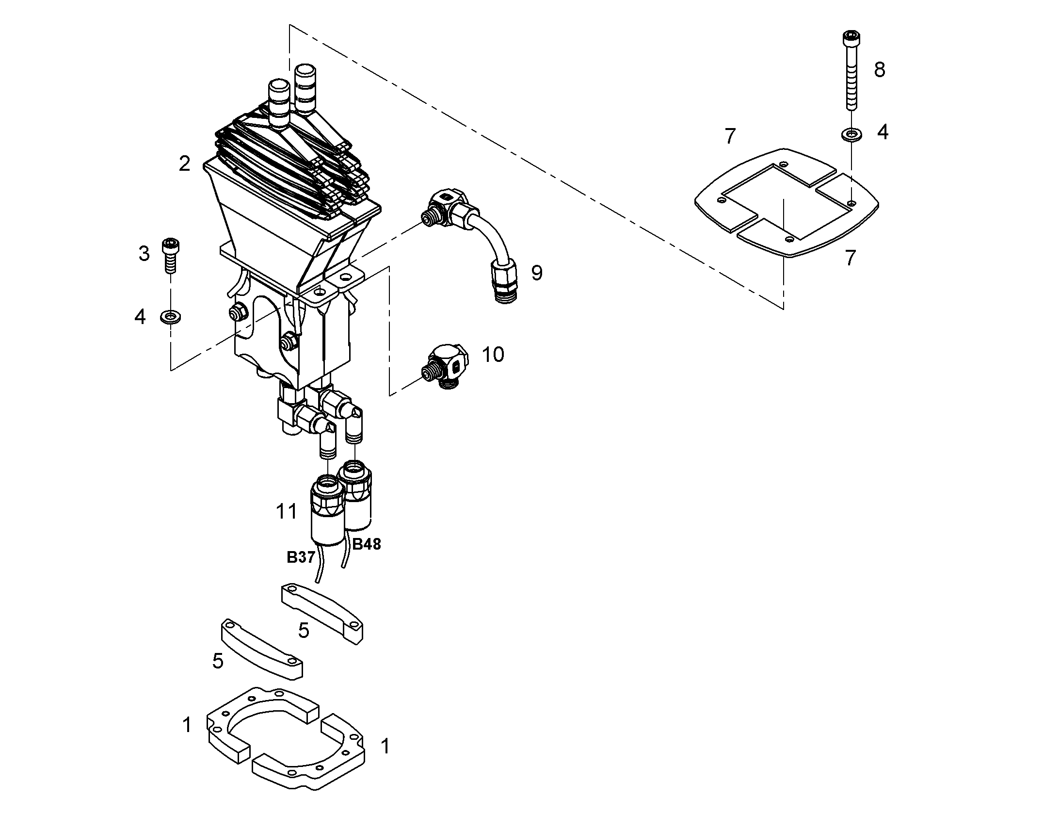 РАСПОРКА 9415244 LIEBHERR