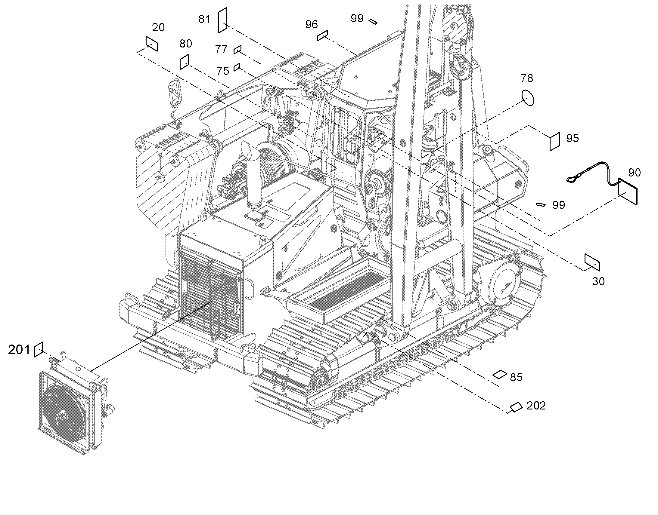 СХЕМА СМАЗКИ SCHMIERPLAN BILD RL 297mmX210m 9417405 LIEBHERR