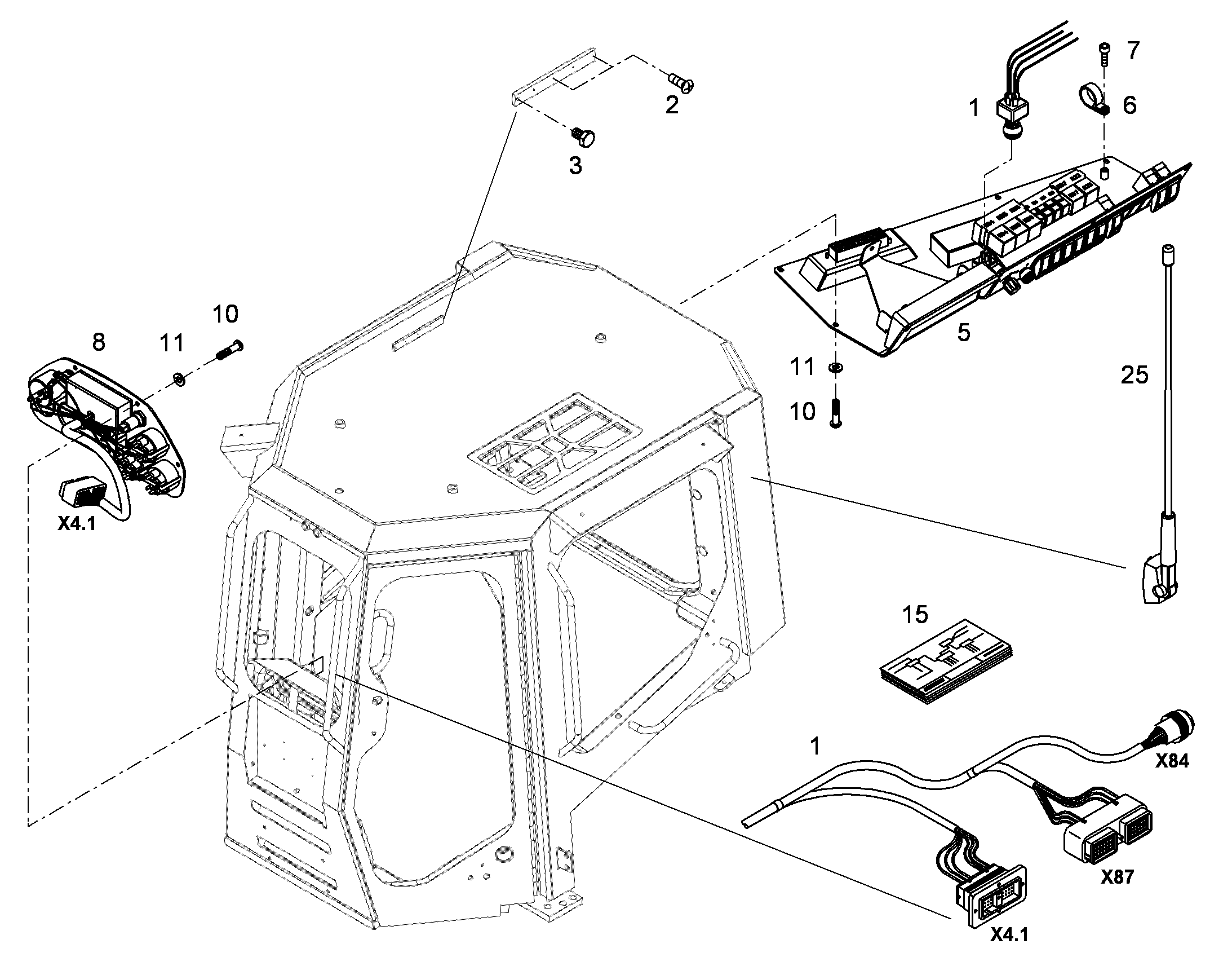 СХЕМА КОММУТАЦИОННАЯ E-RL44 9418291 LIEBHERR