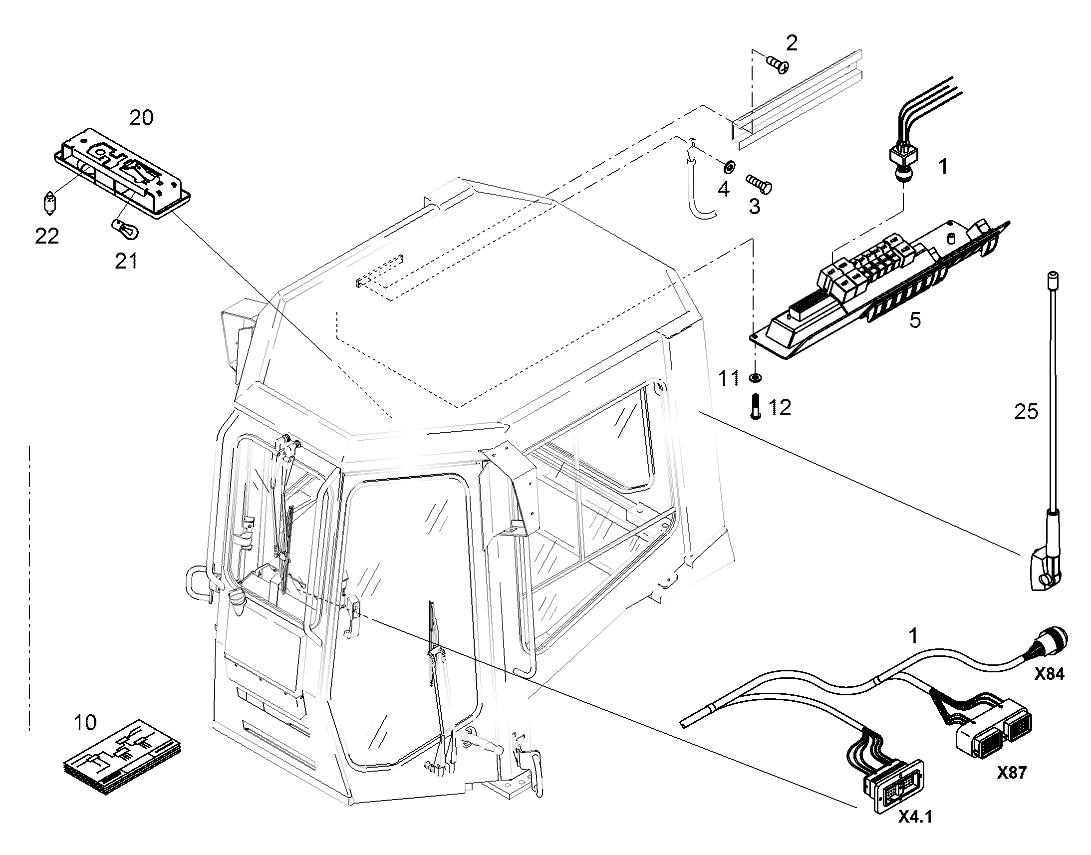 СХЕМА КОММУТАЦИОННАЯ E-STLPL 10310696 LIEBHERR