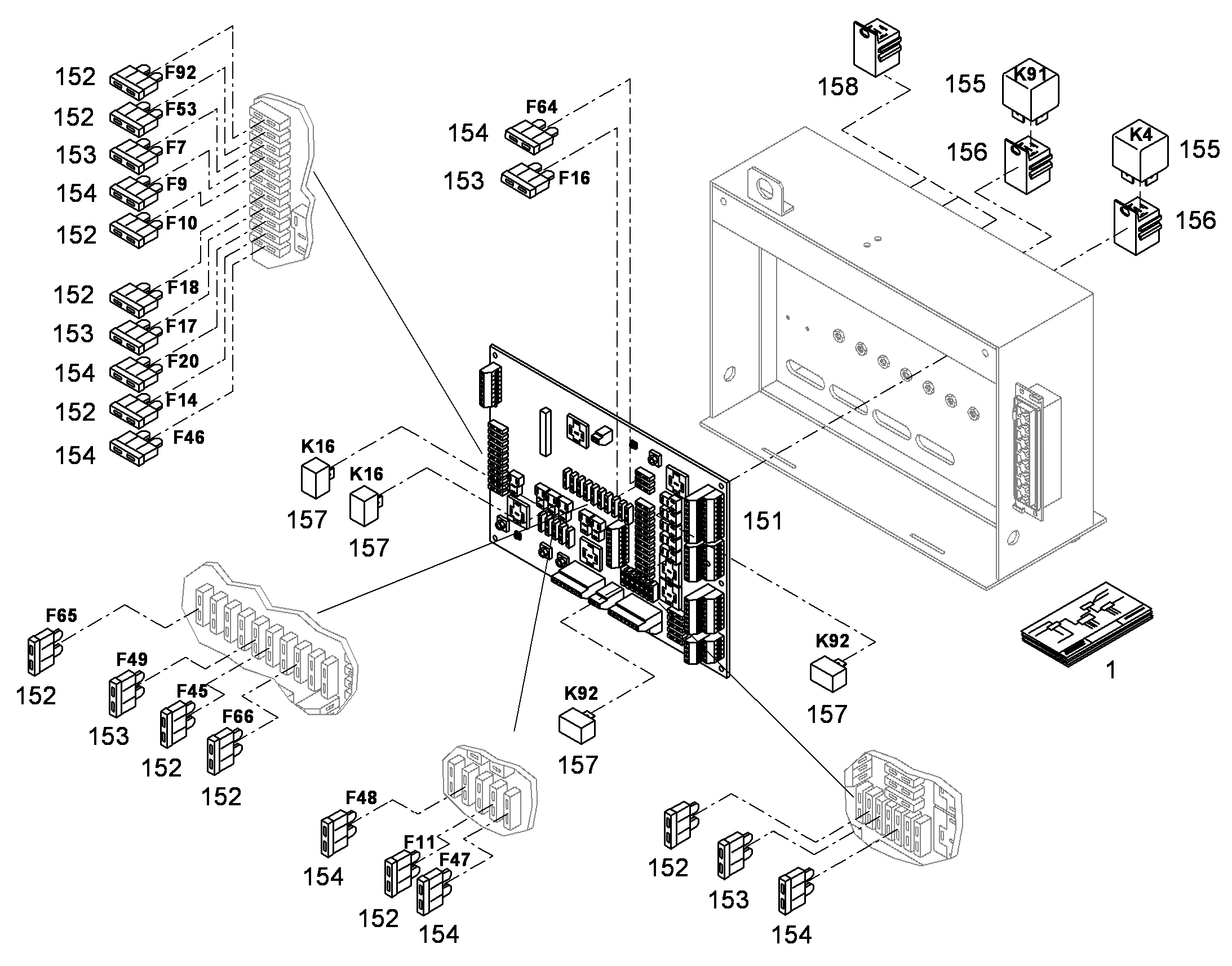 СХЕМА КОММУТАЦИОННАЯ E-RL64 9419145 LIEBHERR
