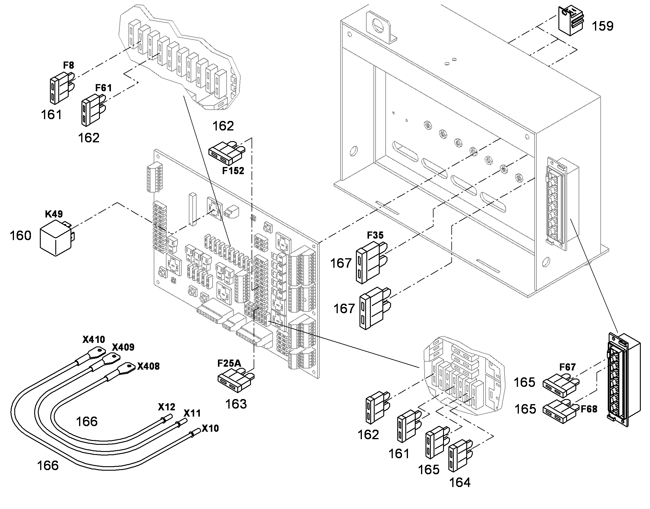 КОМПЛЕКТ КАБЕЛЕЙ W-K107 10304353 LIEBHERR