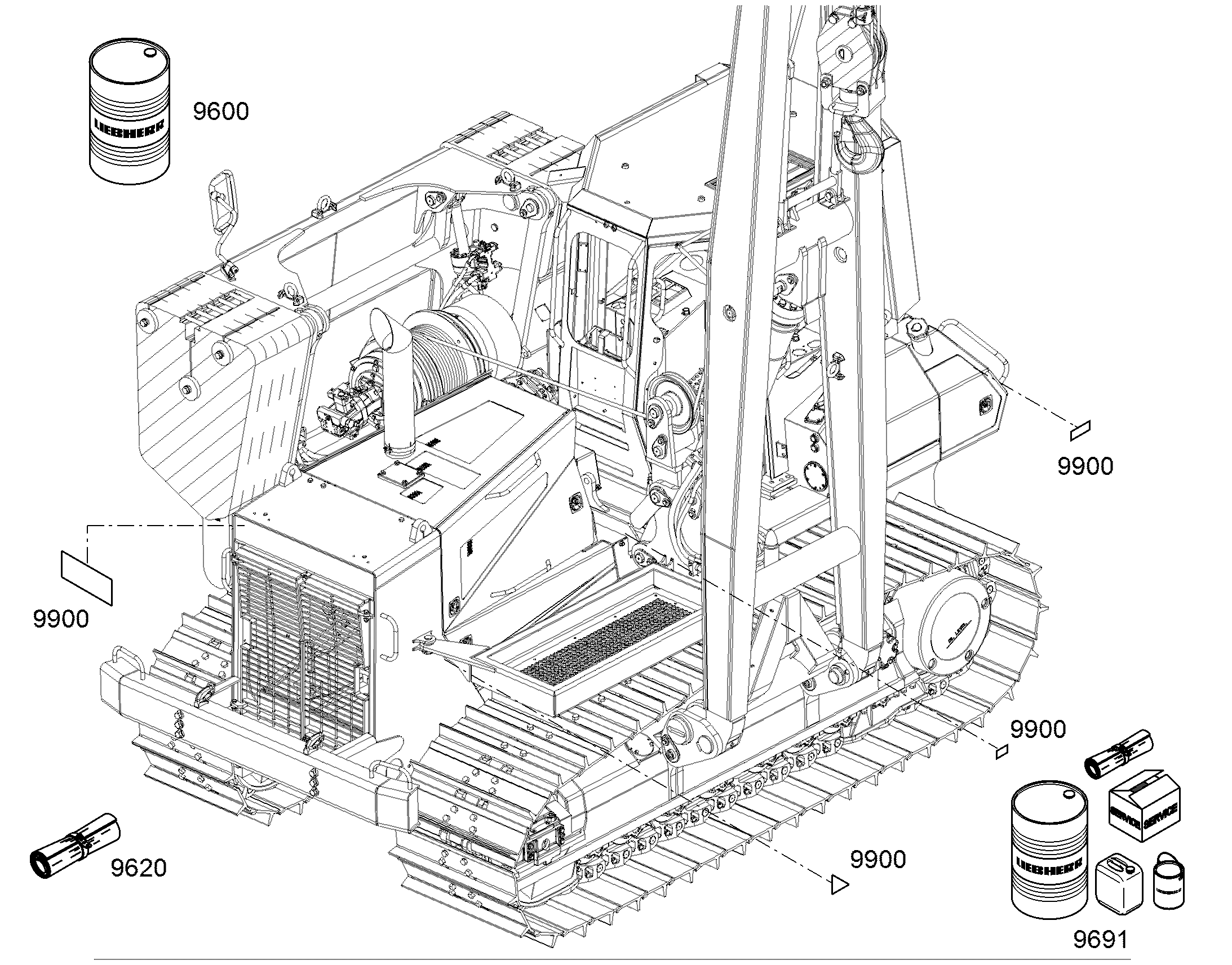 СМАЗ.МАТЕРИАЛЫ, ЗАВОД.ЗАЛИВКА 9415927 LIEBHERR