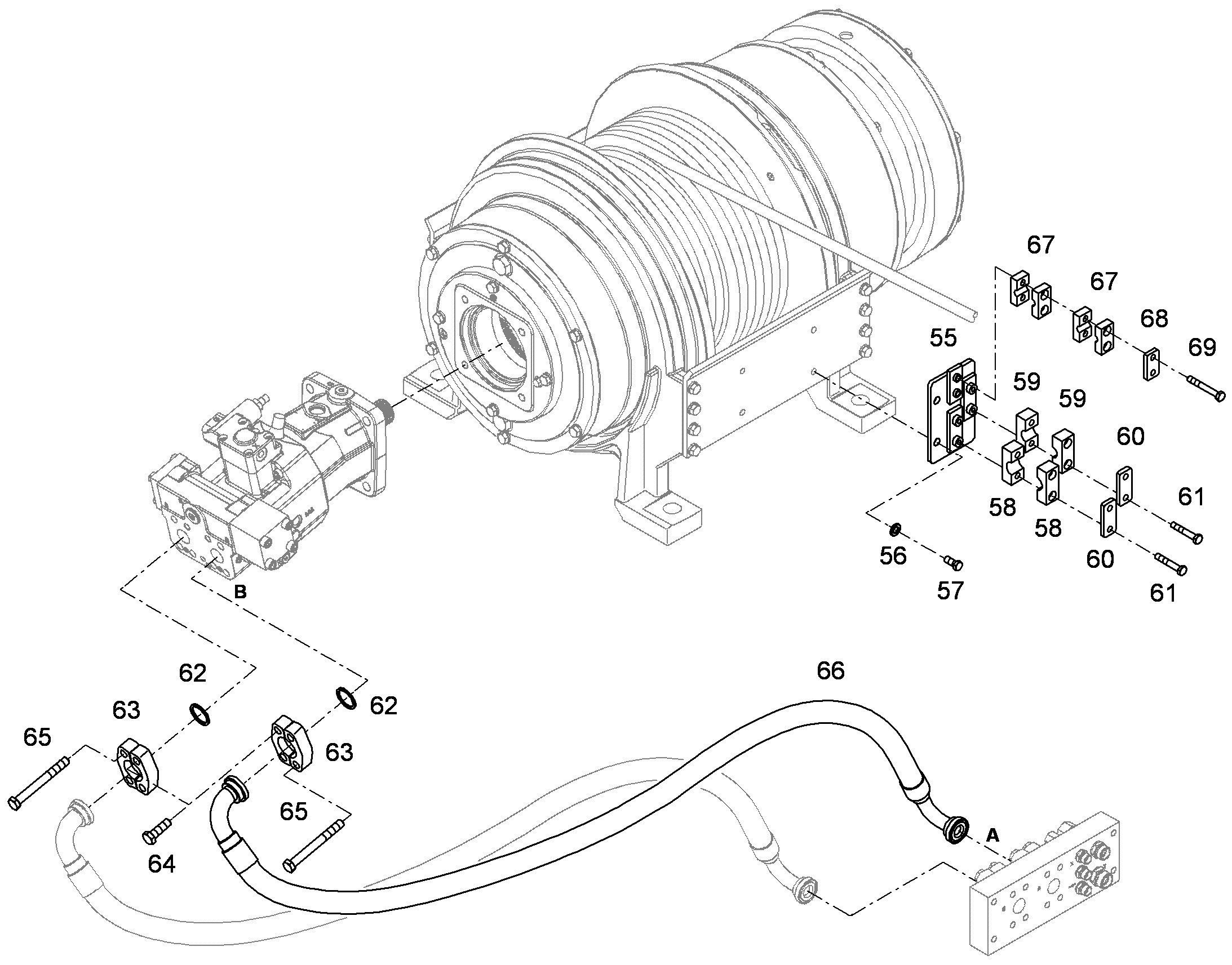 КЛЕММА ПОЛОВИННАЯ DIN 3015-2 S 1 R 13,5 PP SW 7408730 LIEBHERR