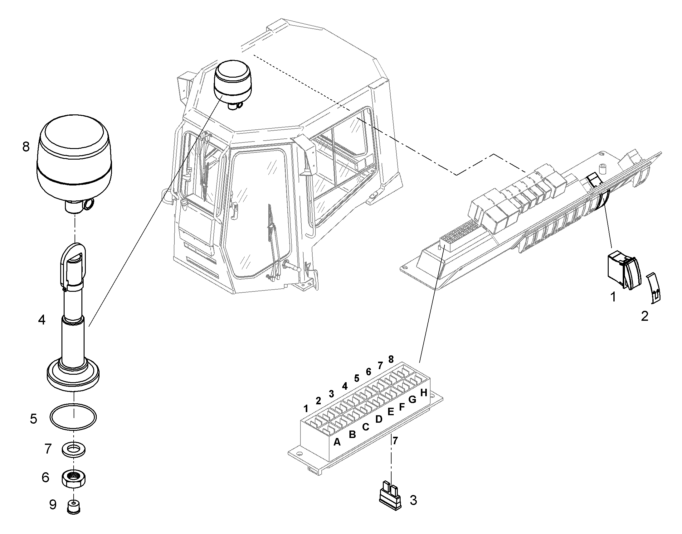 СИГНАЛЫ ОПОЗНАВАТ.СВЕТОВЫЕ 12693850 LIEBHERR