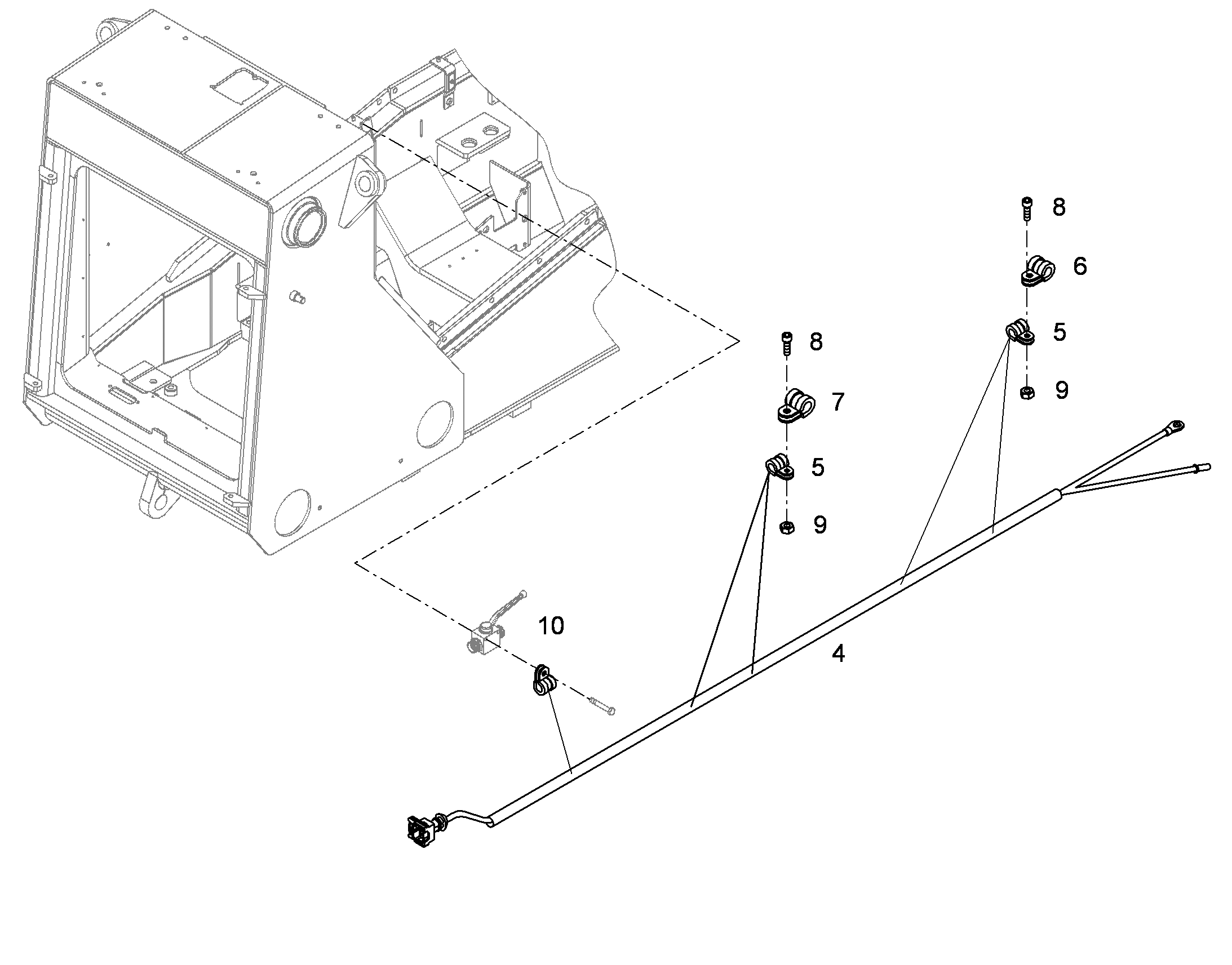 КОМПЛЕКТ КАБЕЛЕЙ W-KWAG 10303759 LIEBHERR