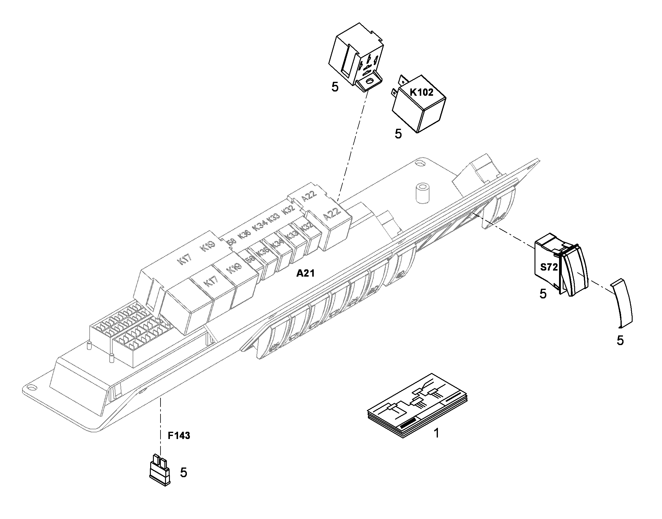 СХЕМА КОММУТАЦИОННАЯ E-STLPL 10306728 LIEBHERR