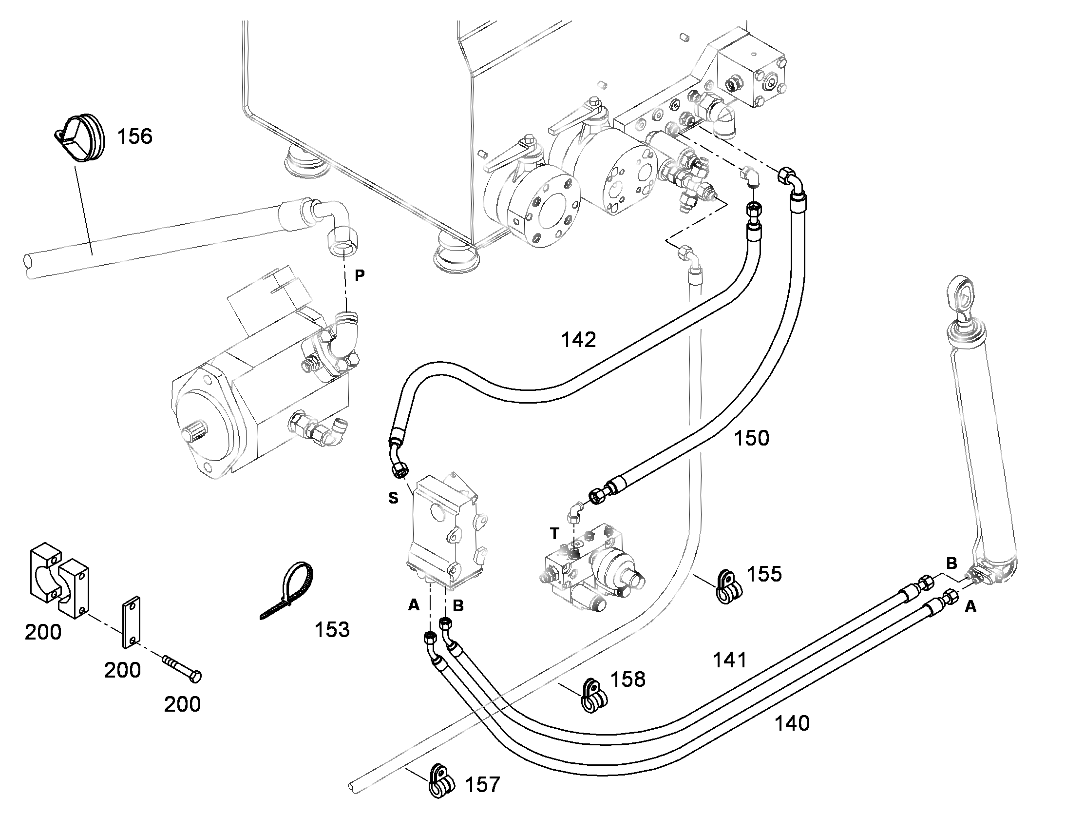 ШЛАНГ 6X3600 10333287 LIEBHERR
