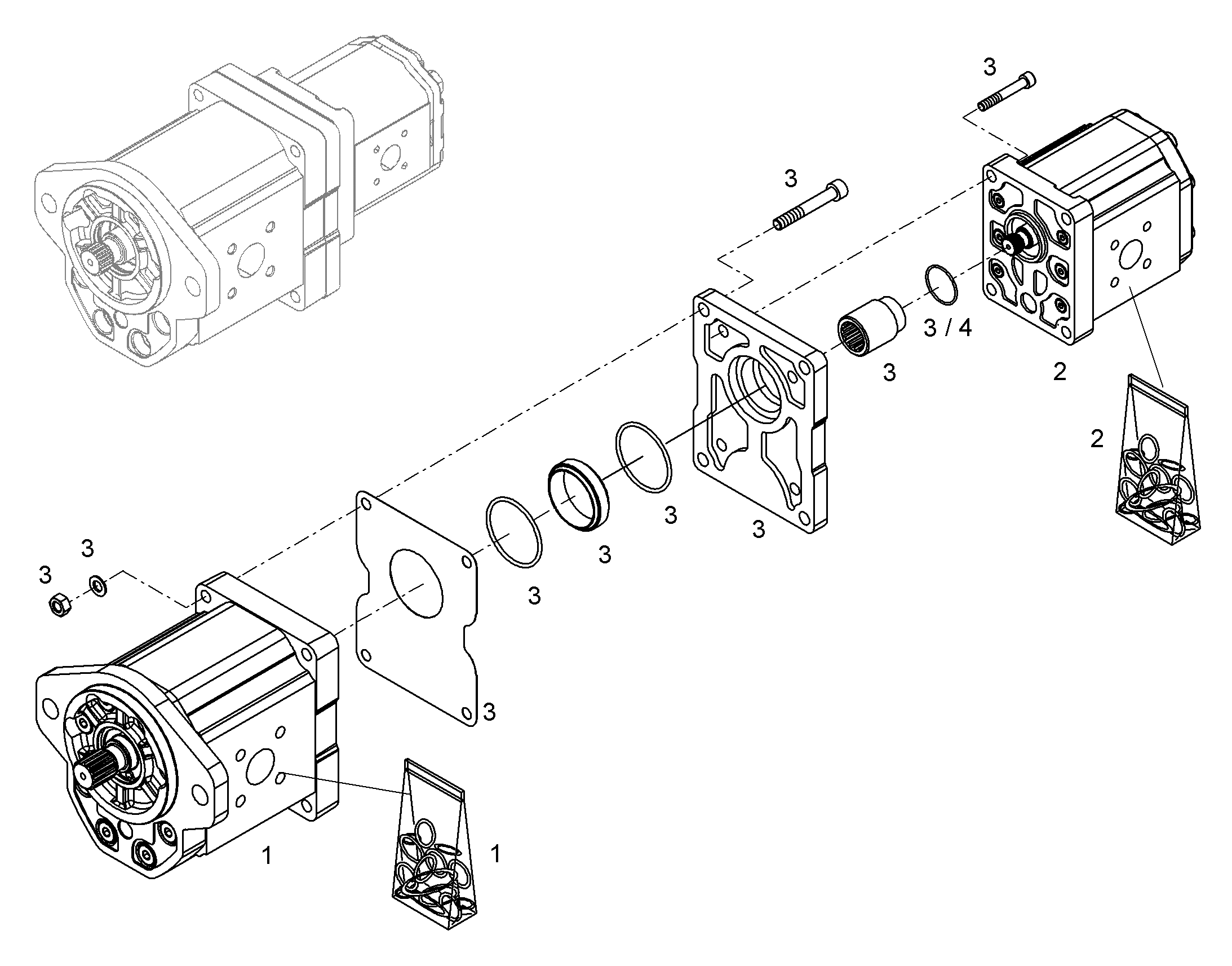 НАСОС ШЕСТЕРЕННЫЙ 10476386 LIEBHERR