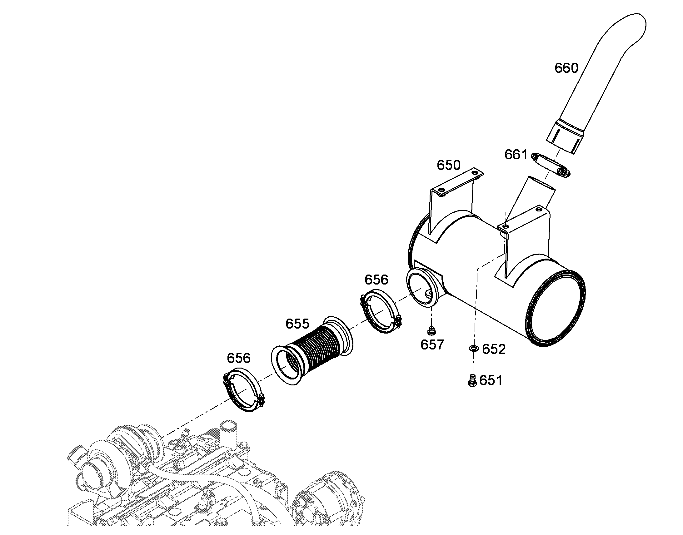 ШУМОГЛУШИТЕЛЬ 10450313 LIEBHERR