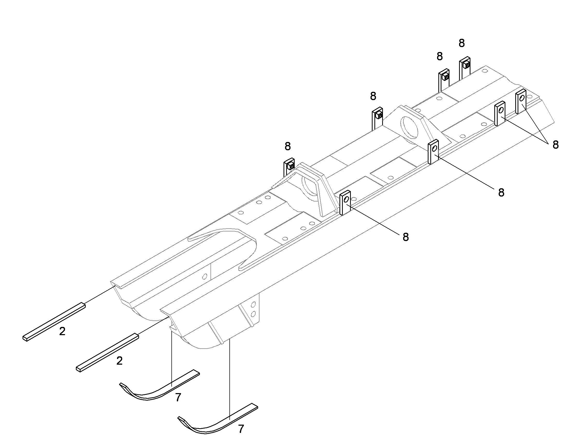 ПЛАСТИНА КРЕПЛЕНИЯ 10489718 LIEBHERR