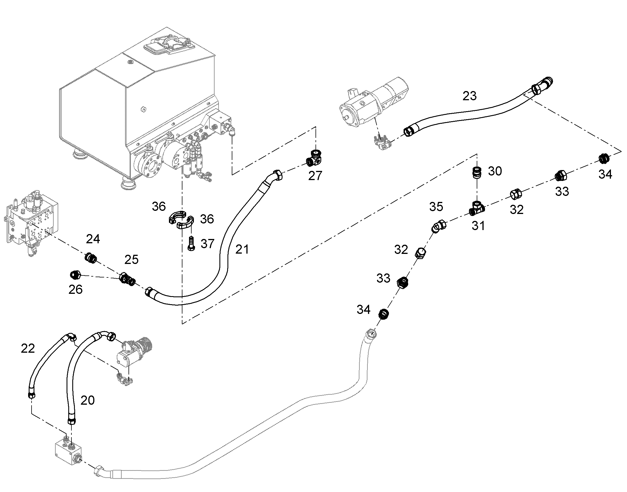 ШЛАНГ 40X1500 10493768 LIEBHERR