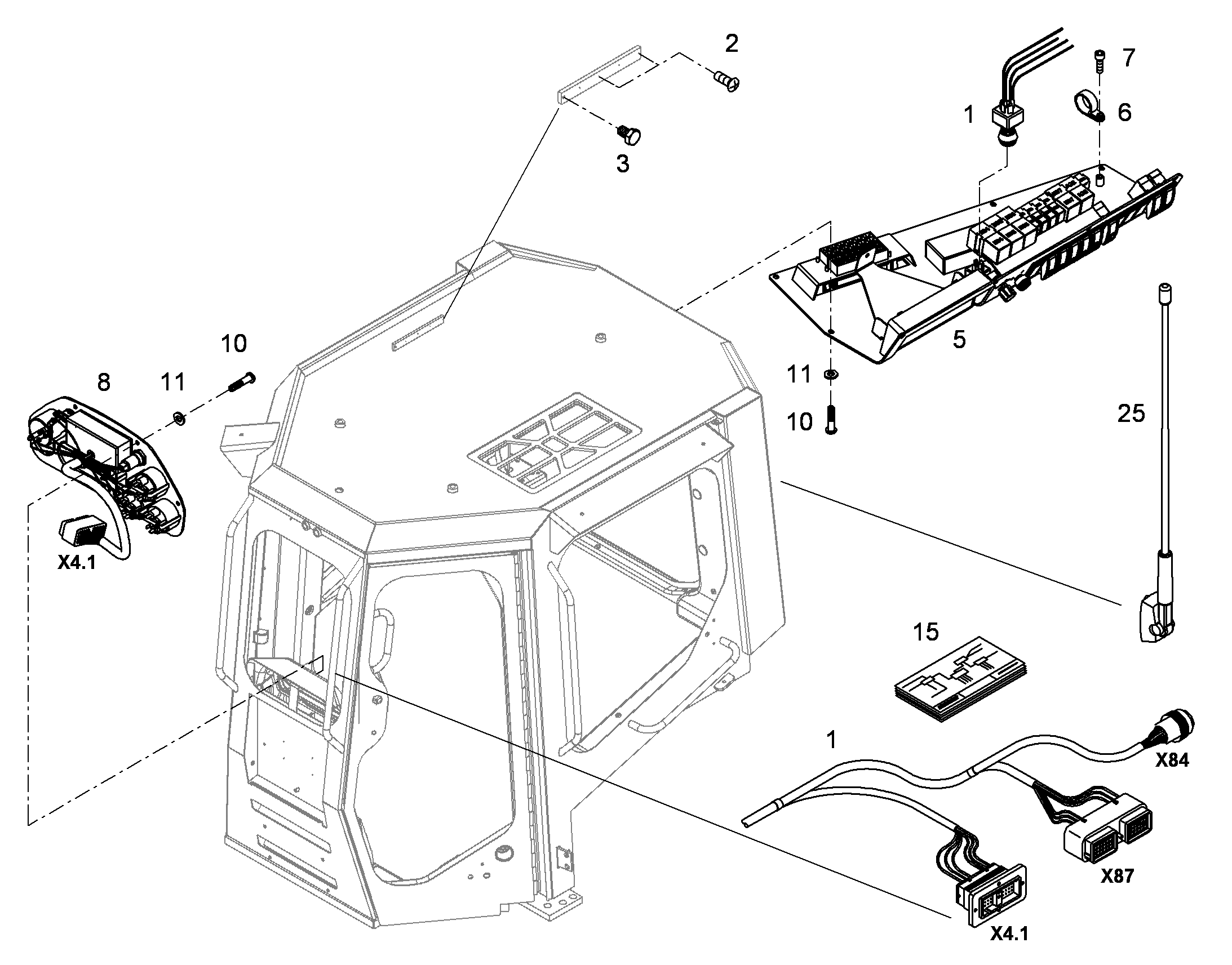 СХЕМА КОММУТАЦИОННАЯ E-RL44 10308117 LIEBHERR
