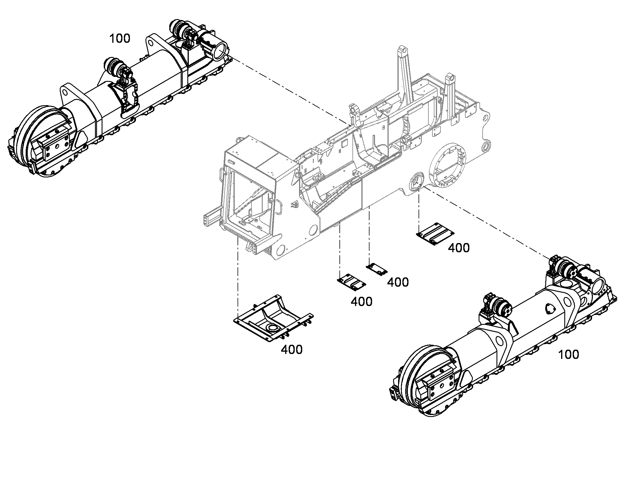 ТЕЛЕЖКИ ГУСЕНИЧНЫЕ В СБОРЕ 10314249 LIEBHERR